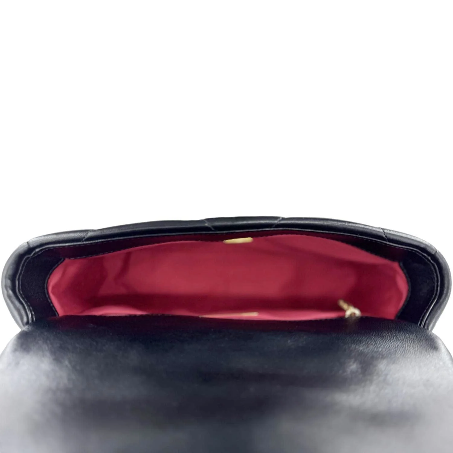 CHANEL 19 Flap Shiny Lambskin Leather Shoulder Bag Black - Image 12
