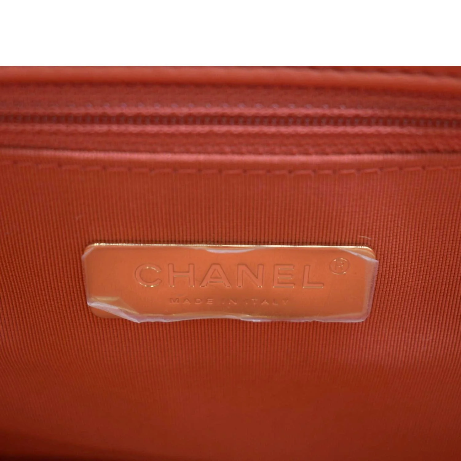 CHANEL 19 Flap Quitled Jersey Lambskin Shoulder Bag Red - Image 11