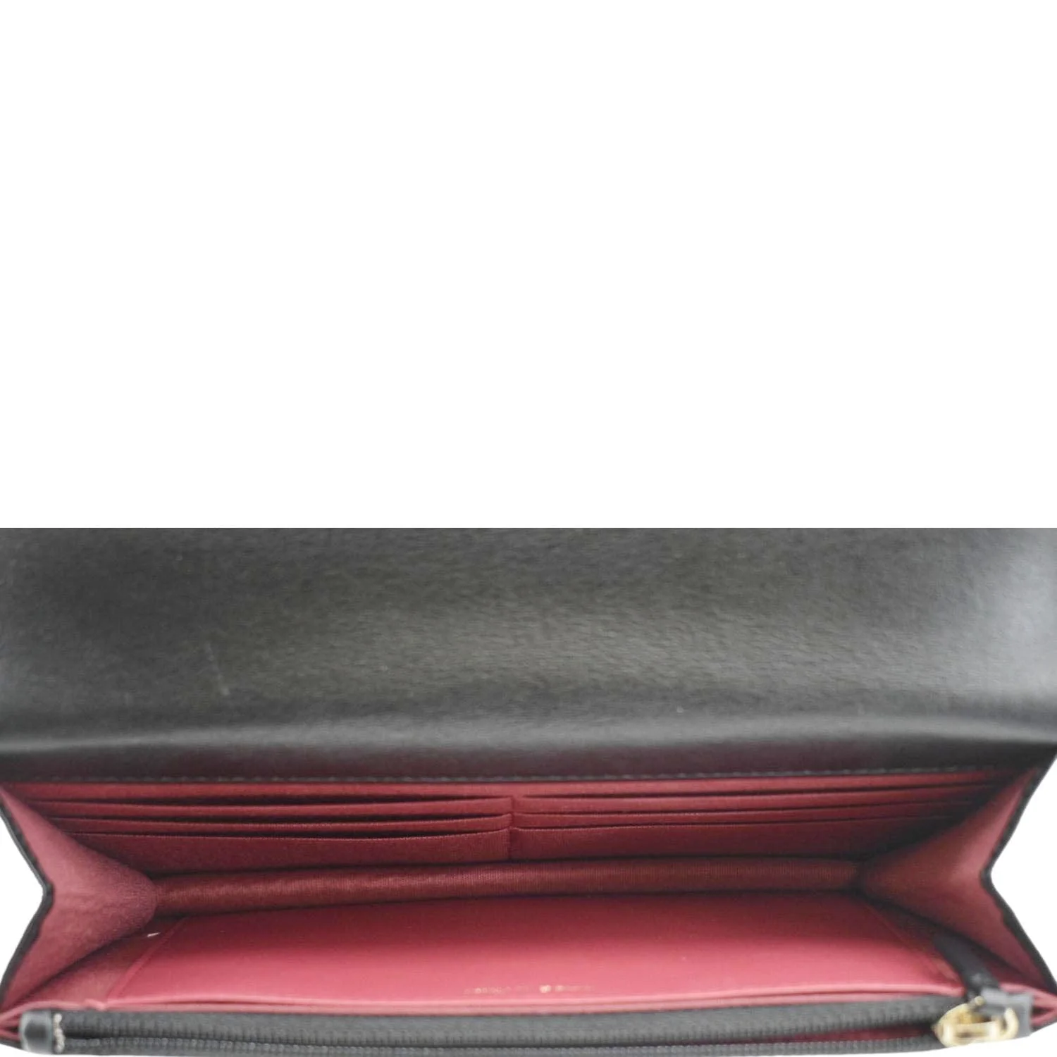 CHANEL 19 CC WOC Quilted Shiny Leather Wallet On Chain Crossbody Bag Black - Image 11
