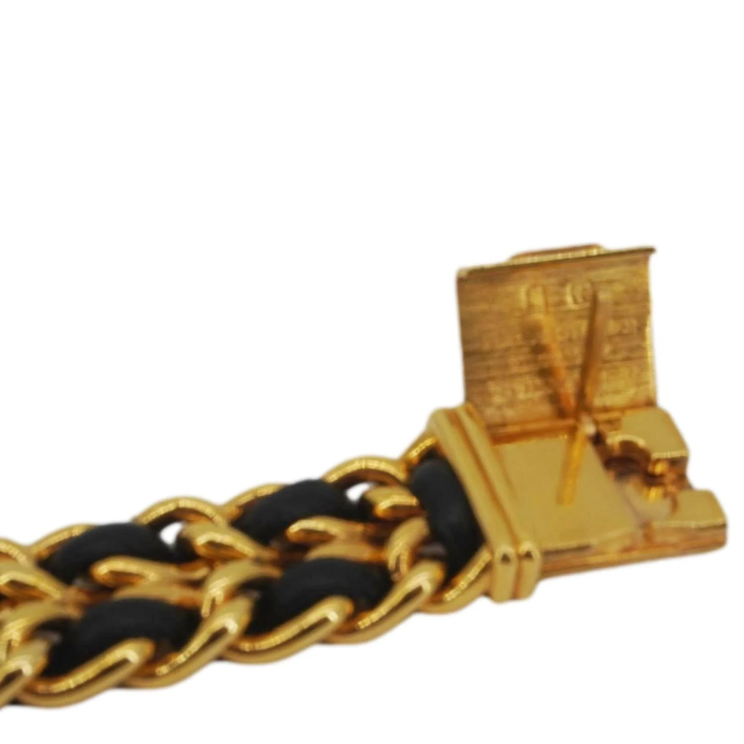 CHANEL 20mm Chain Premiere Stainless Steel Lambskin Quartz Watch Gold - Image 13