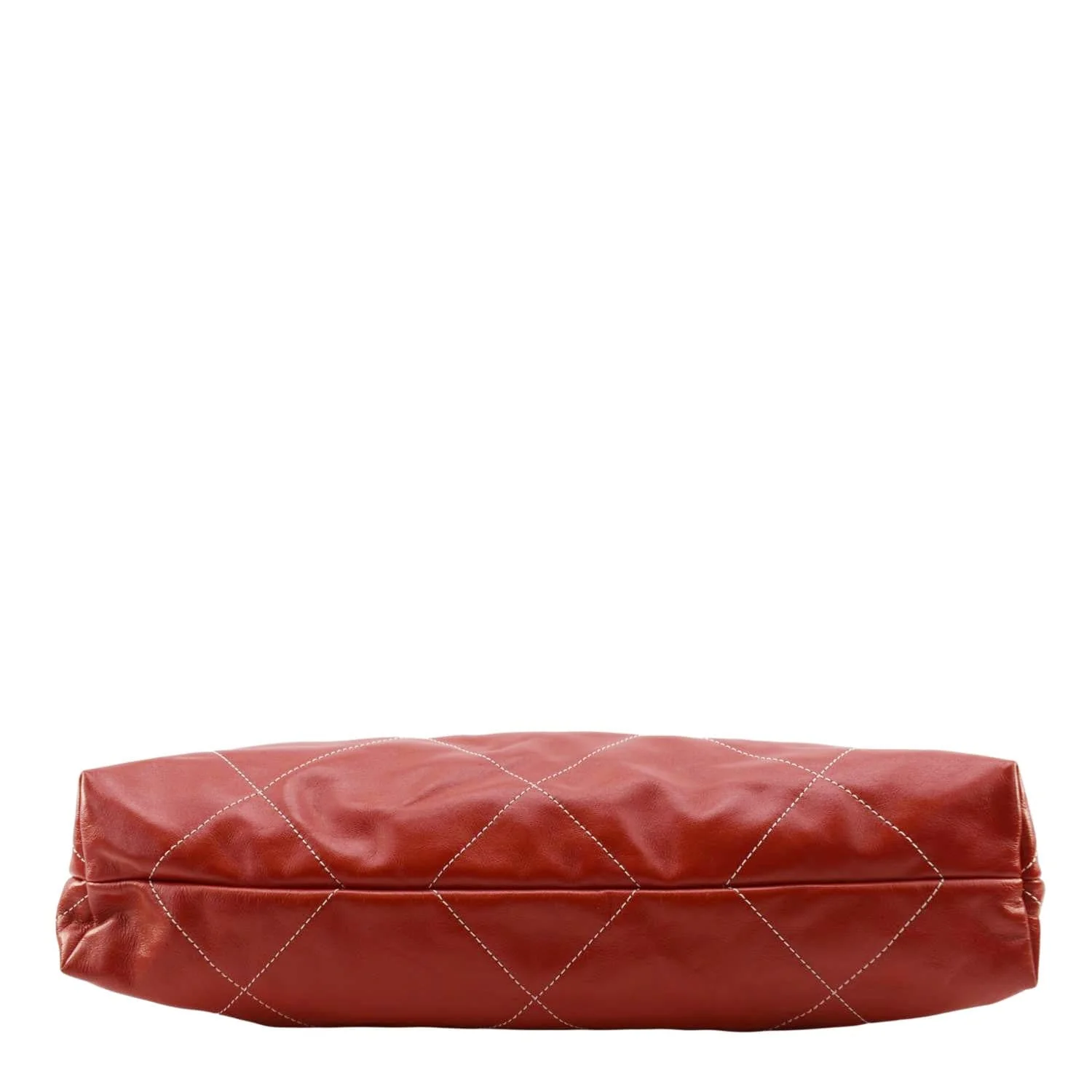 CHANEL 22 Large Shiny Calfskin Quilted Leather Tote Bag Red - Image 10