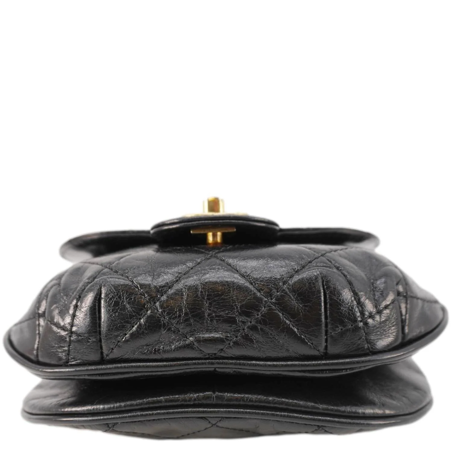CHANEL Bubble CC Aged Calfskin Small Crossbody Bag Black - Image 9
