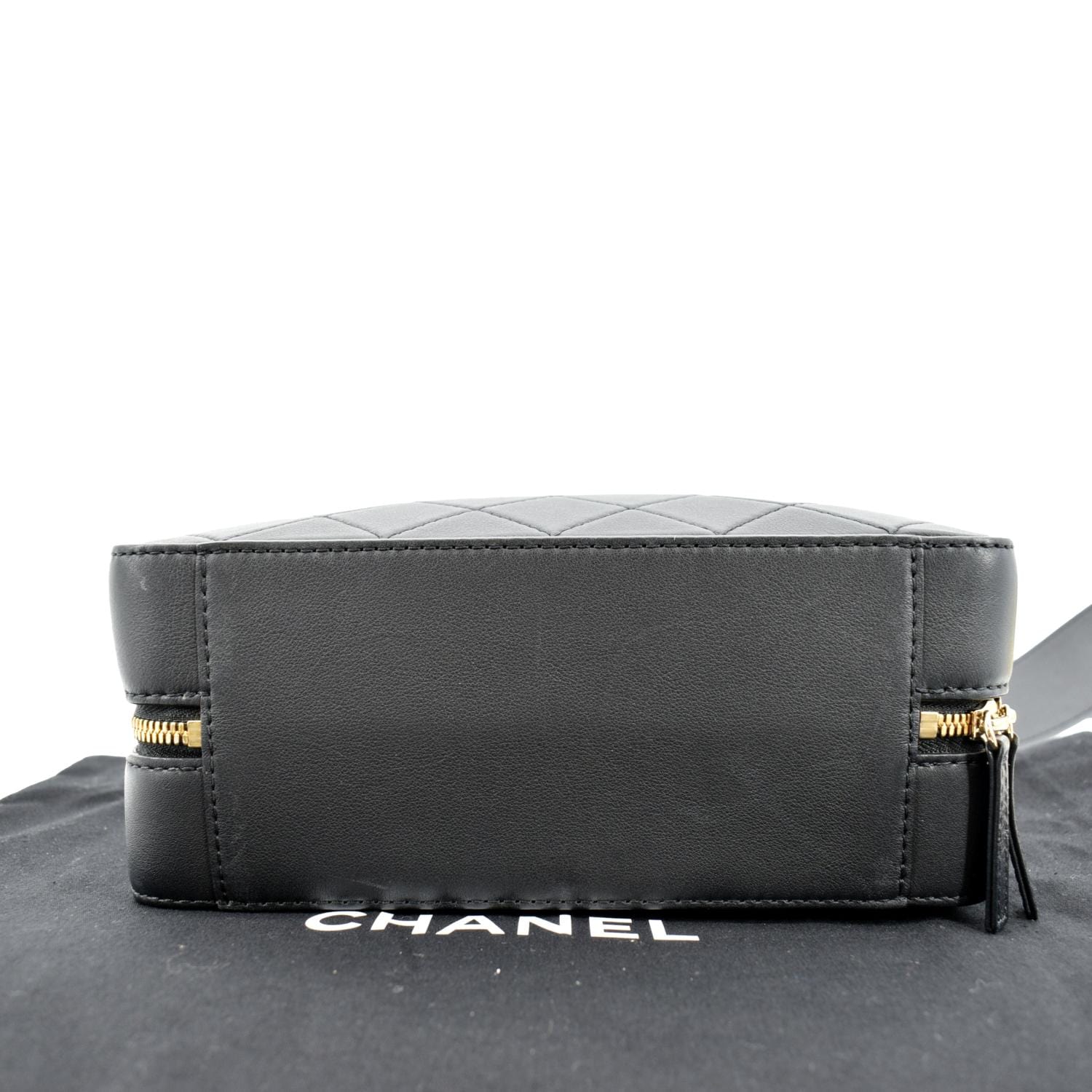 CHANEL Vanity Leather Crossbody Bag Black- sold - Image 10