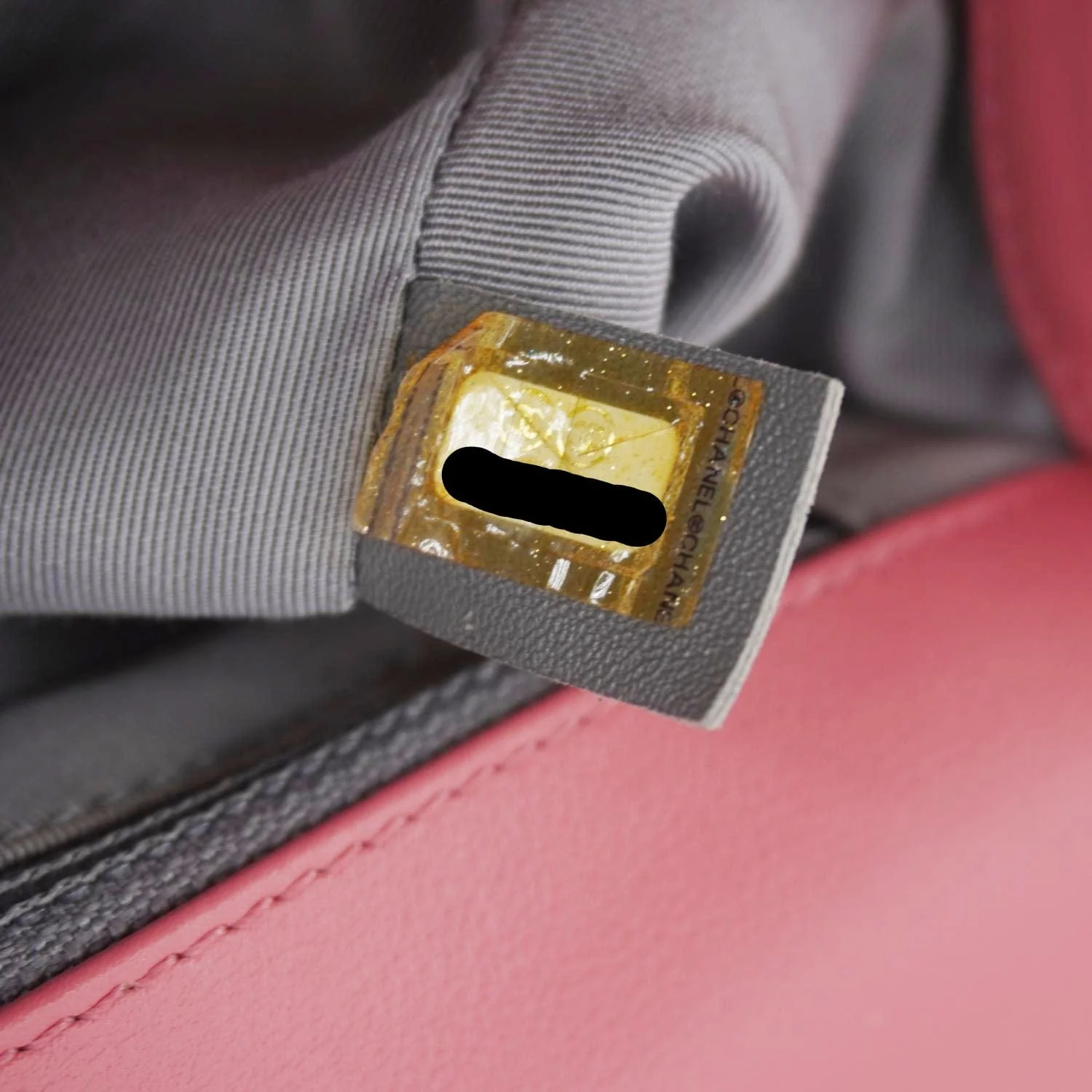 CHANEL Boy Flap Old Medium Chevron Leather Crossbody Pink - Image 17