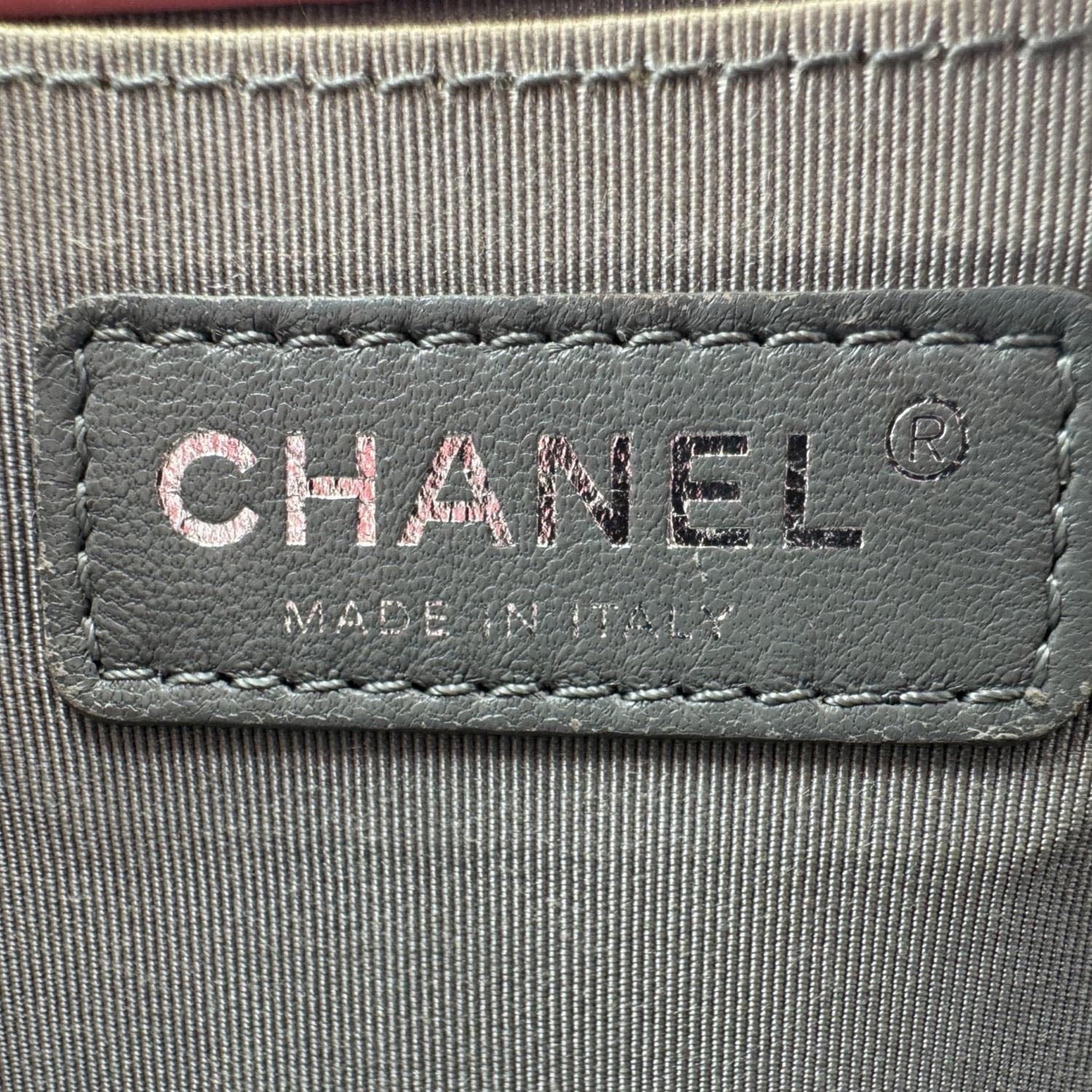 CHANEL Boy Flap Old Medium Chevron Leather Crossbody Bag Pink - Image 16