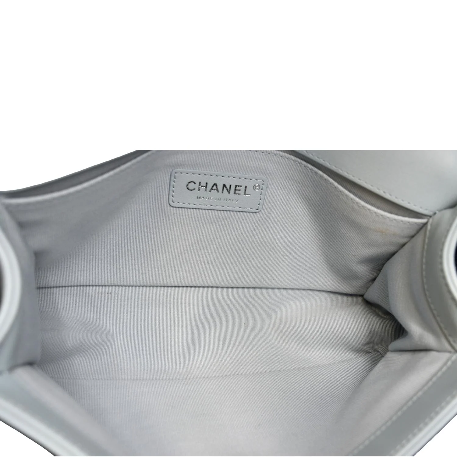 CHANEL Medium Boy Flap Quilted Leather Shoulder Bag Light Blue - Image 10