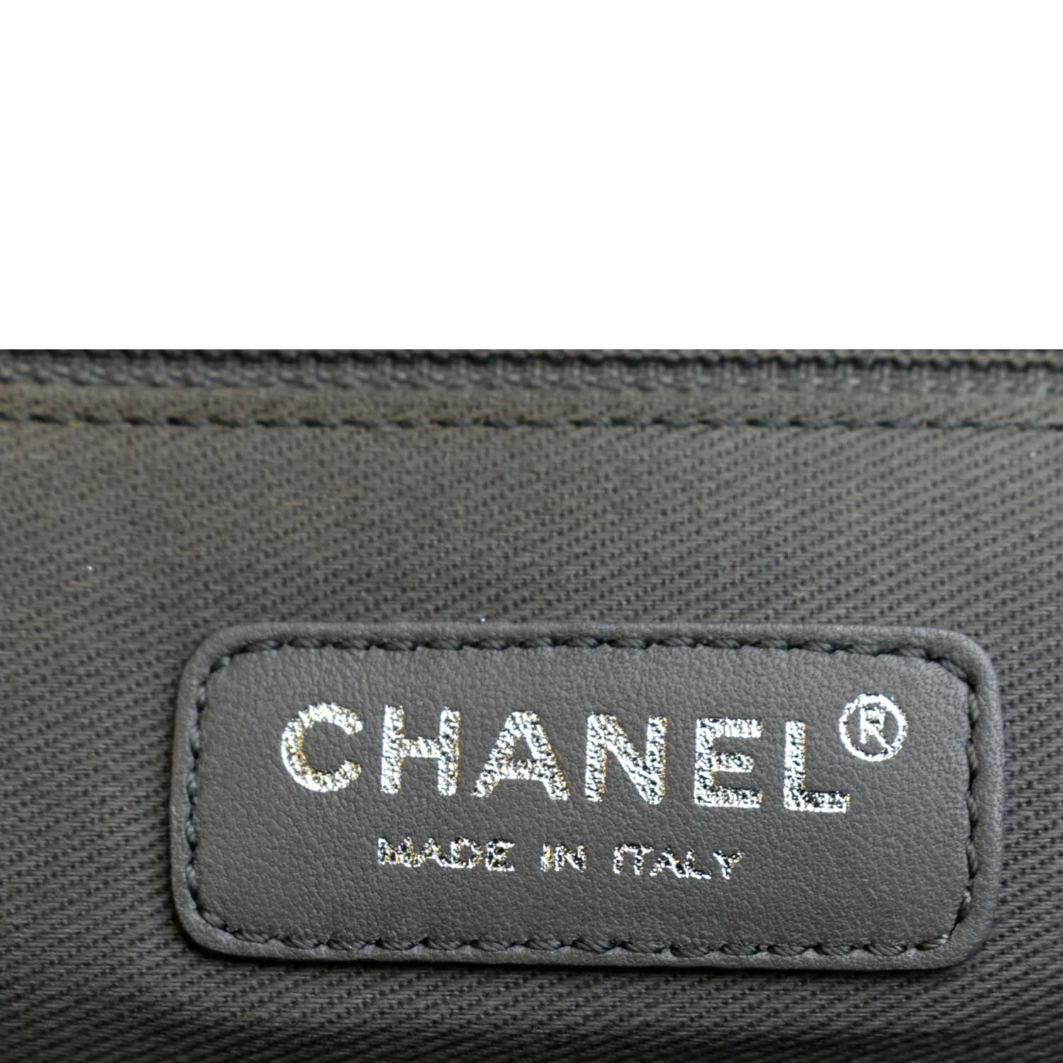 CHANEL Boy Leather Shopping Tote Bag Black - Image 11