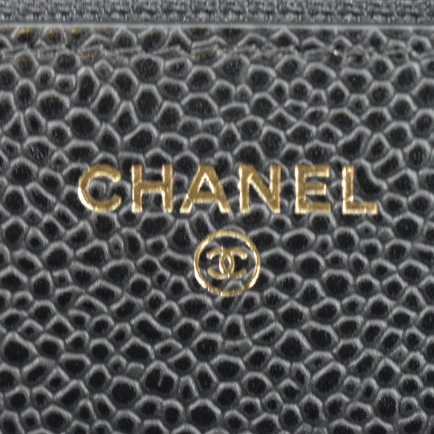 CHANEL Woc Caviar Leather Wallet On Chain Clutch Bag Black - Image 11