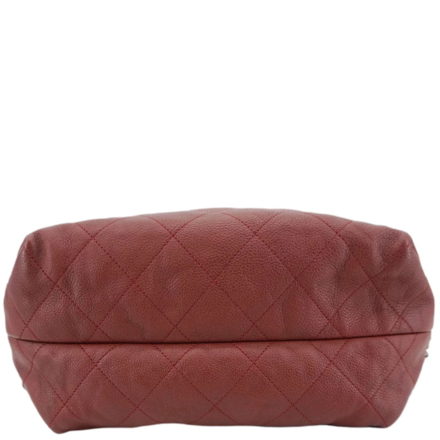 CHANEL Braided With Style Quilted Leather Drawstring Backpack Burgundy - Image 9
