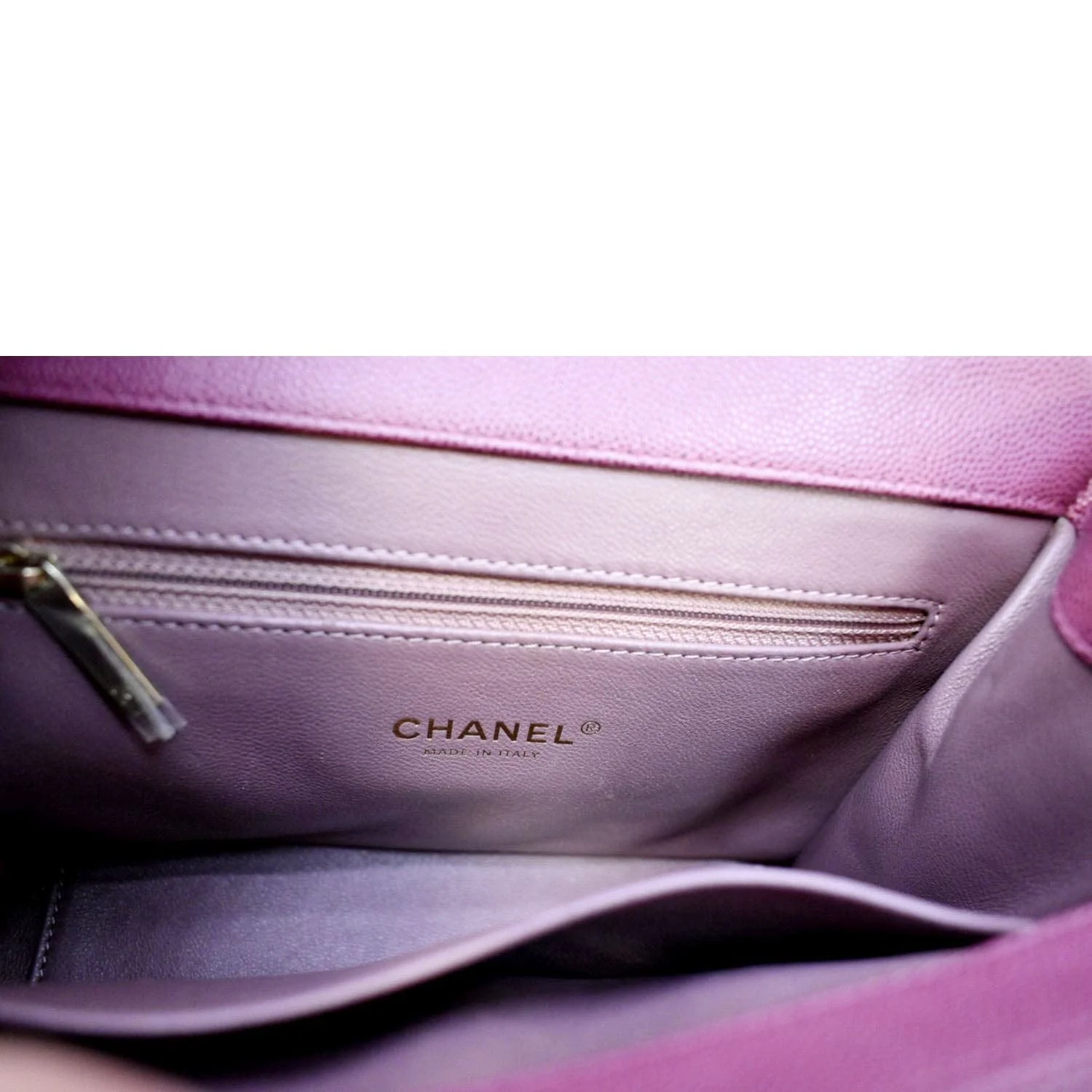 CHANEL Business Affinity Medium Flap Quilted Caviar Shoulder Bag Pink - Image 12