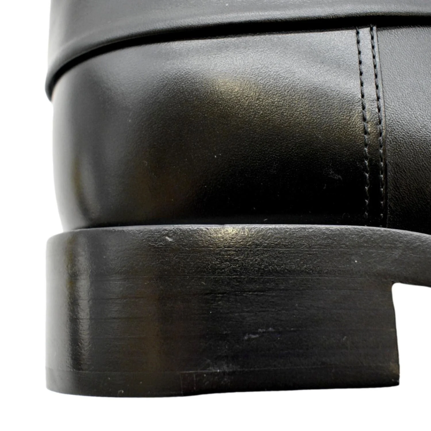 CHANEL Camellia Leather Boot Black Size 39.5 - Image 9