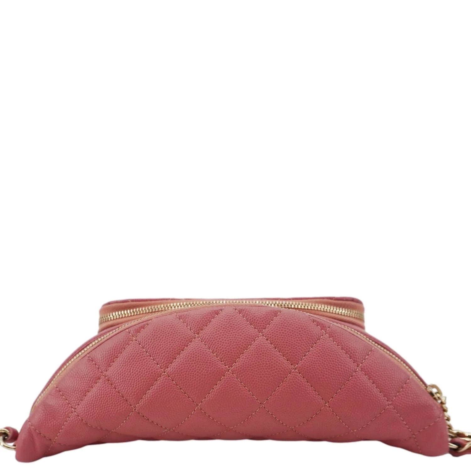 CHANEL Business Affinity Quilted Caviar Leather Belt Bag Pink - Image 6