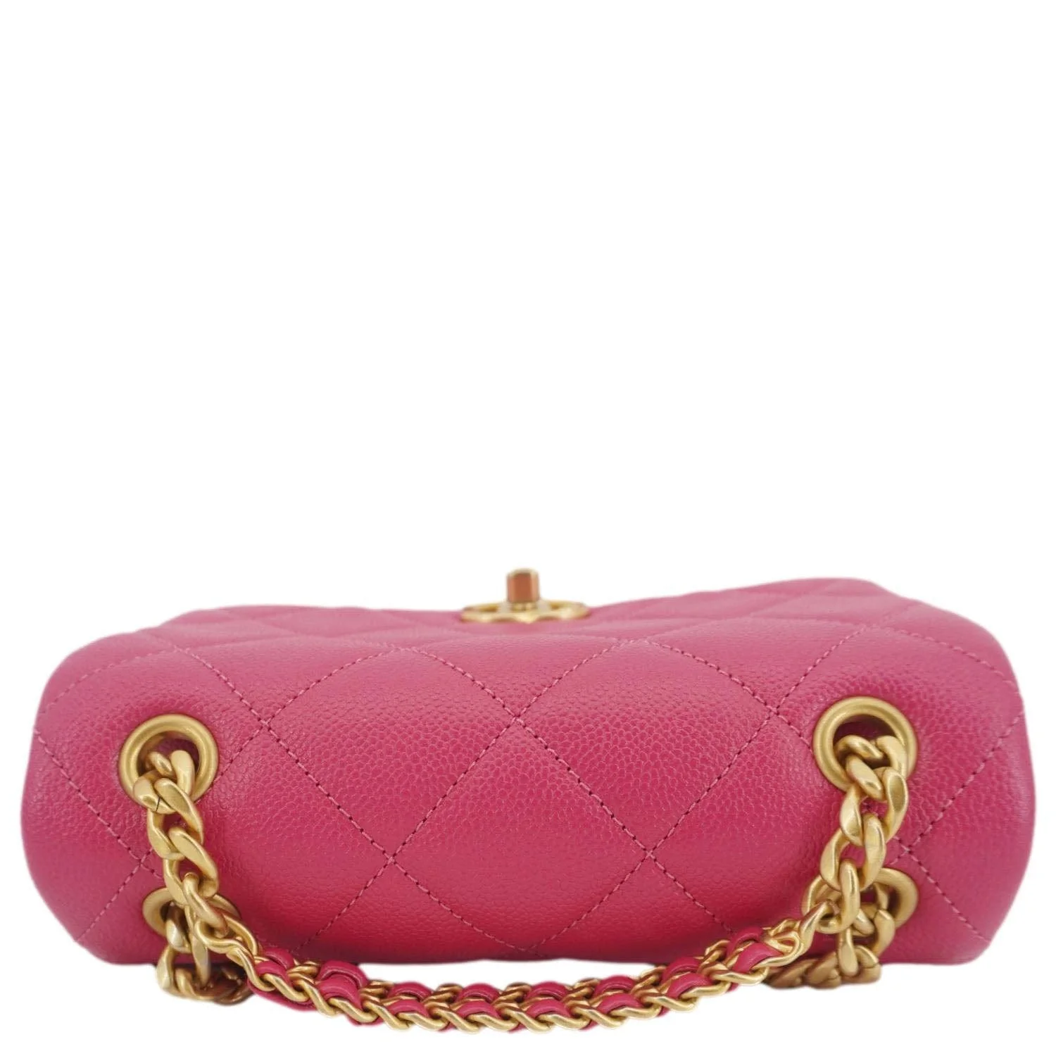 CHANEL Multi Chain Quilted Caviar Leather Backpack Pink - Image 5