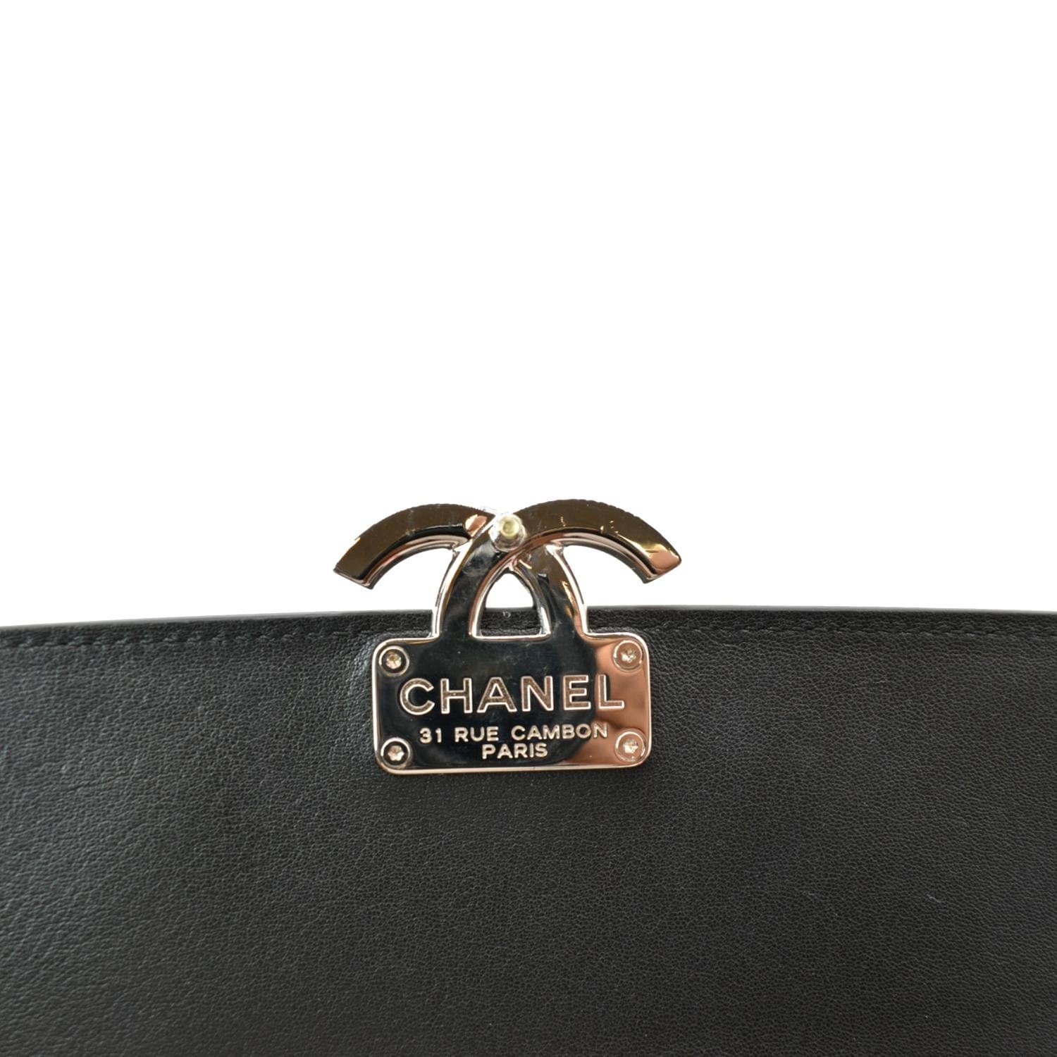 CHANEL Box CC Flap Quilted Leather Shoulder Bag Black - Image 13
