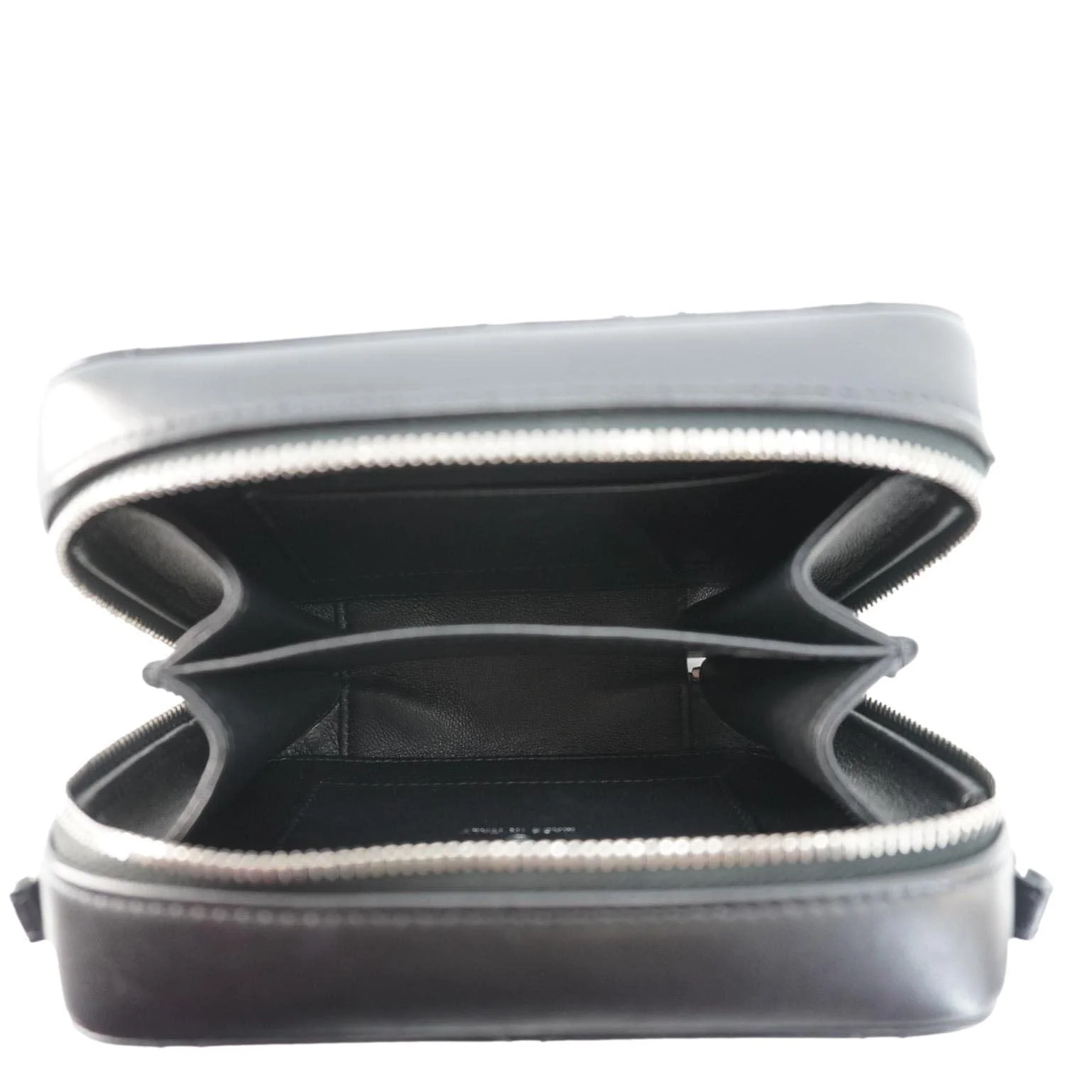 CHANEL CC Quilted Leather Camera Crossbody Bag Black - Image 10