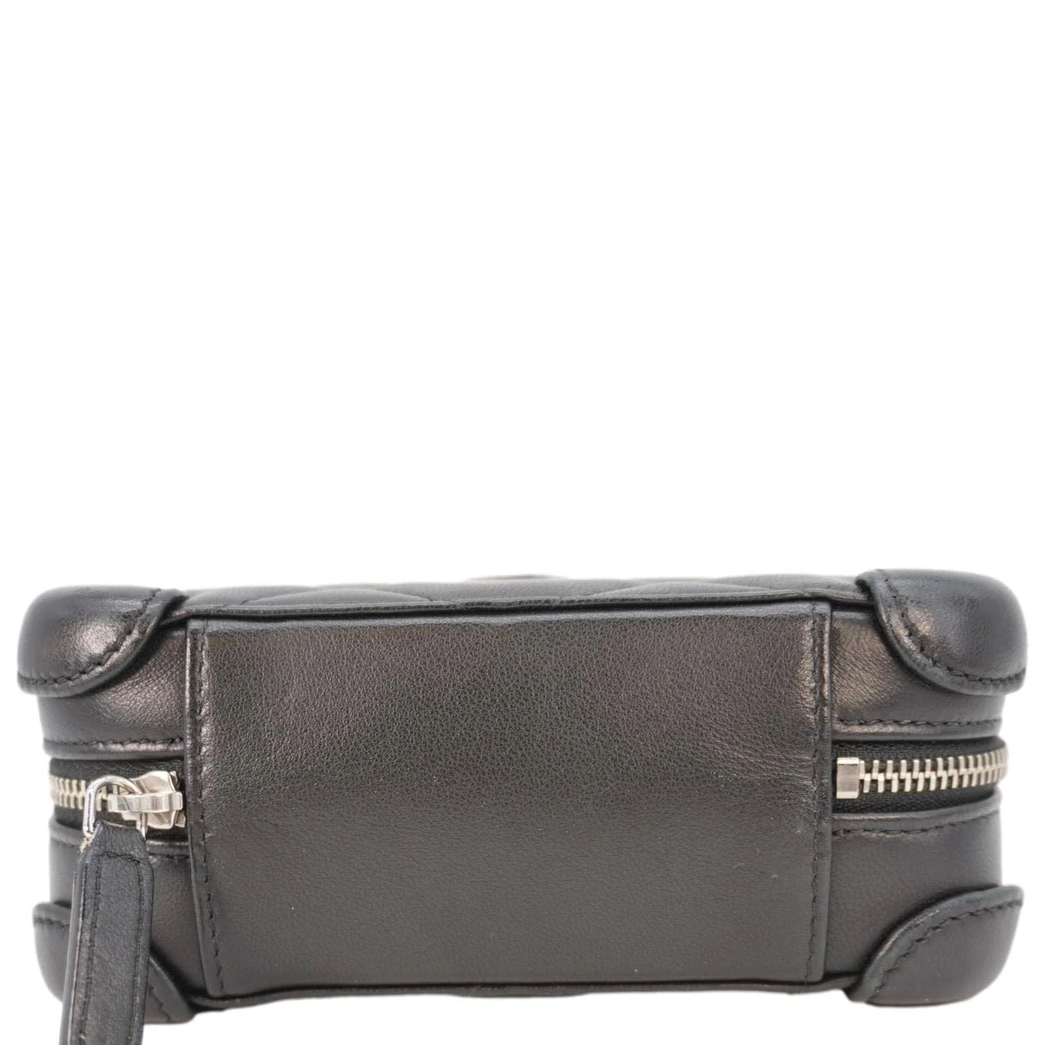 CHANEL CC Quilted Leather Camera Crossbody Bag Black - Image 6