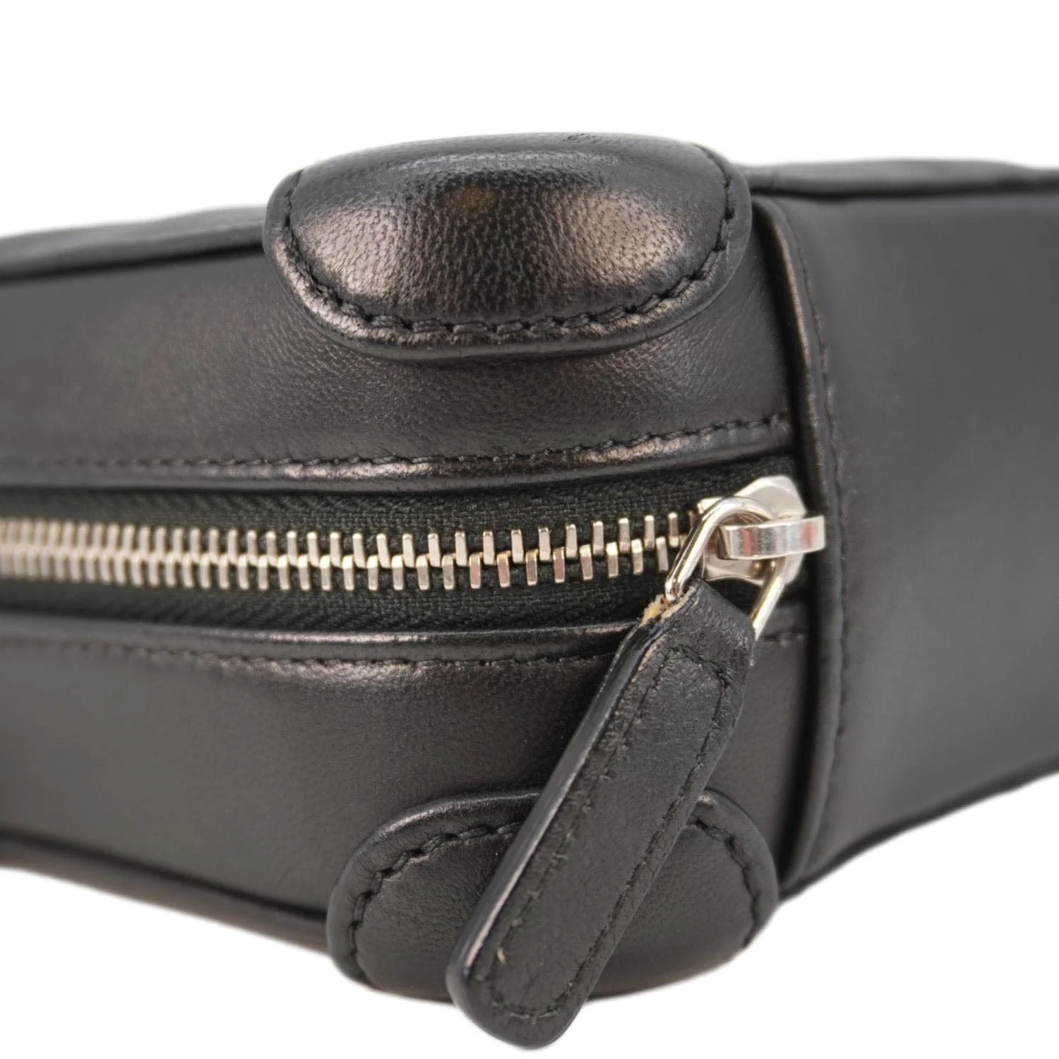 CHANEL CC Quilted Leather Camera Crossbody Bag Black - Image 8