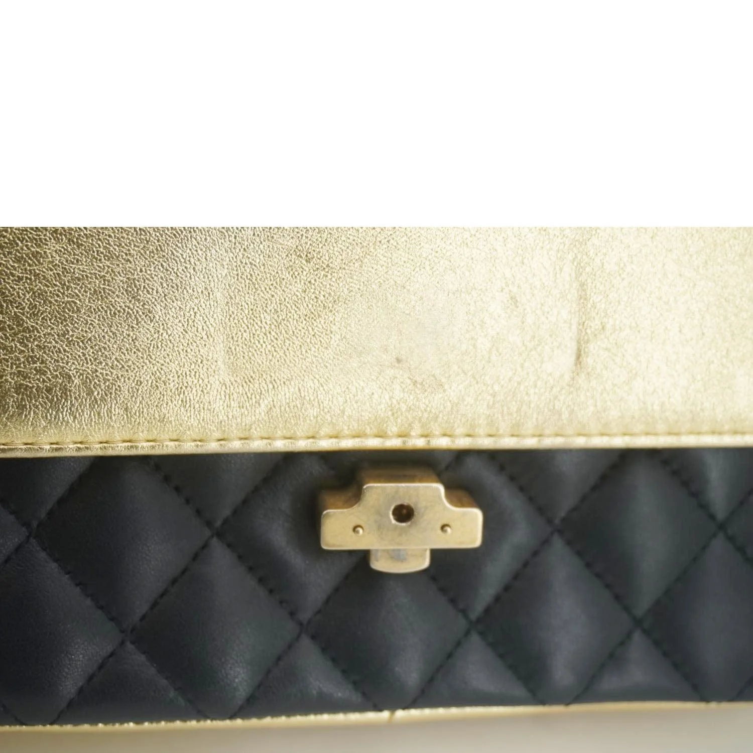 CHANEL CC Chic Double Flap Quilted Leather Shoulder Bag Black - Image 13
