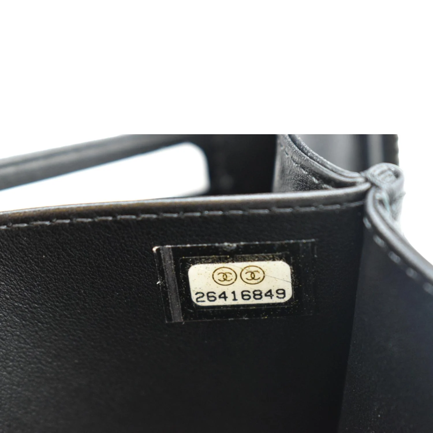 CHANEL CC Filigree Vanity Quilted Caviar Leather Clutch Shoulder Bag Black - Image 13