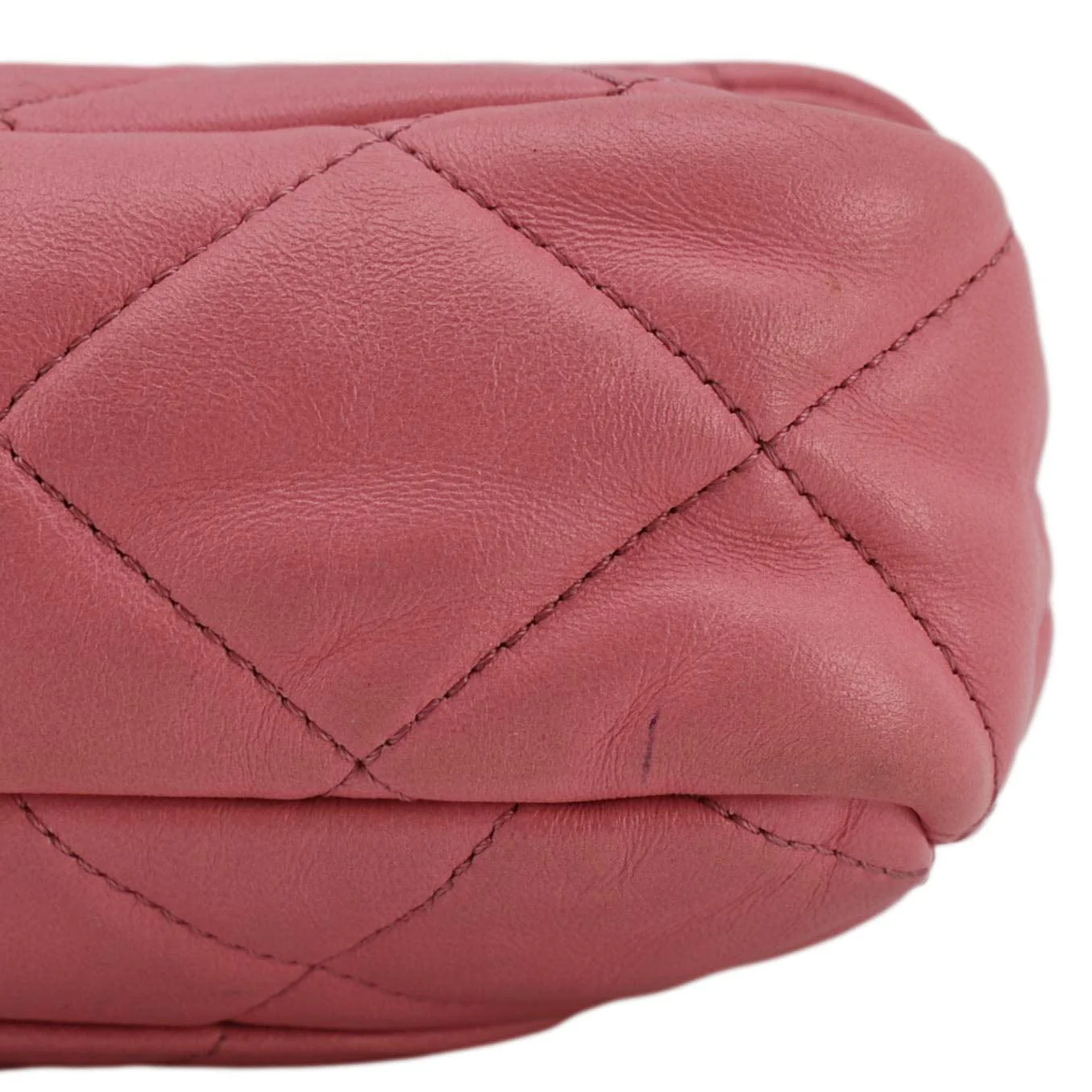 CHANEL CC Funky Town Flap Large Lambskin Quilted Leather Shoulder Bag Pink - Image 10