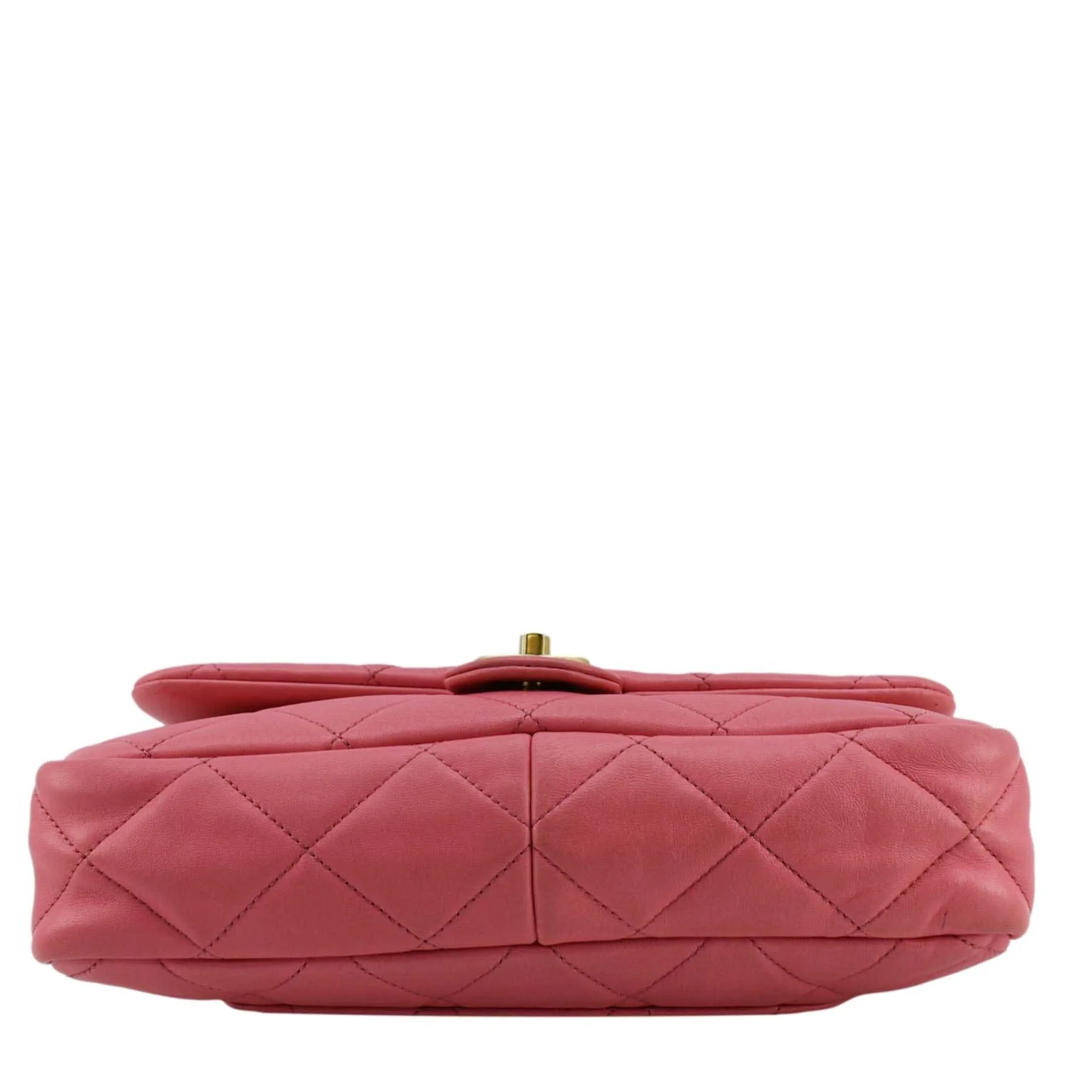 CHANEL CC Funky Town Flap Large Lambskin Quilted Leather Shoulder Bag Pink - Image 11
