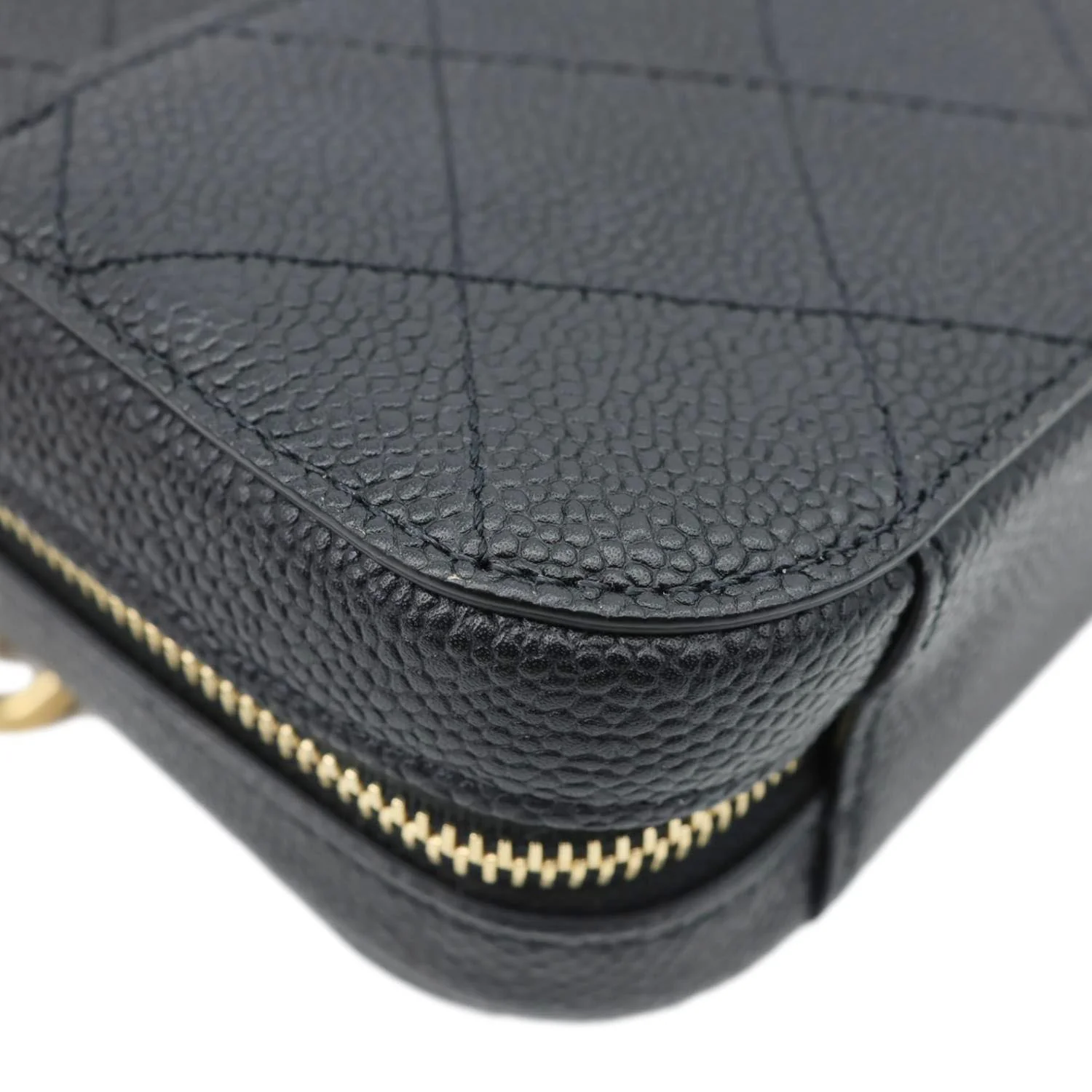 CHANEL Chic Affinity Stitched Caviar Leather Waist Bag Black - Image 6