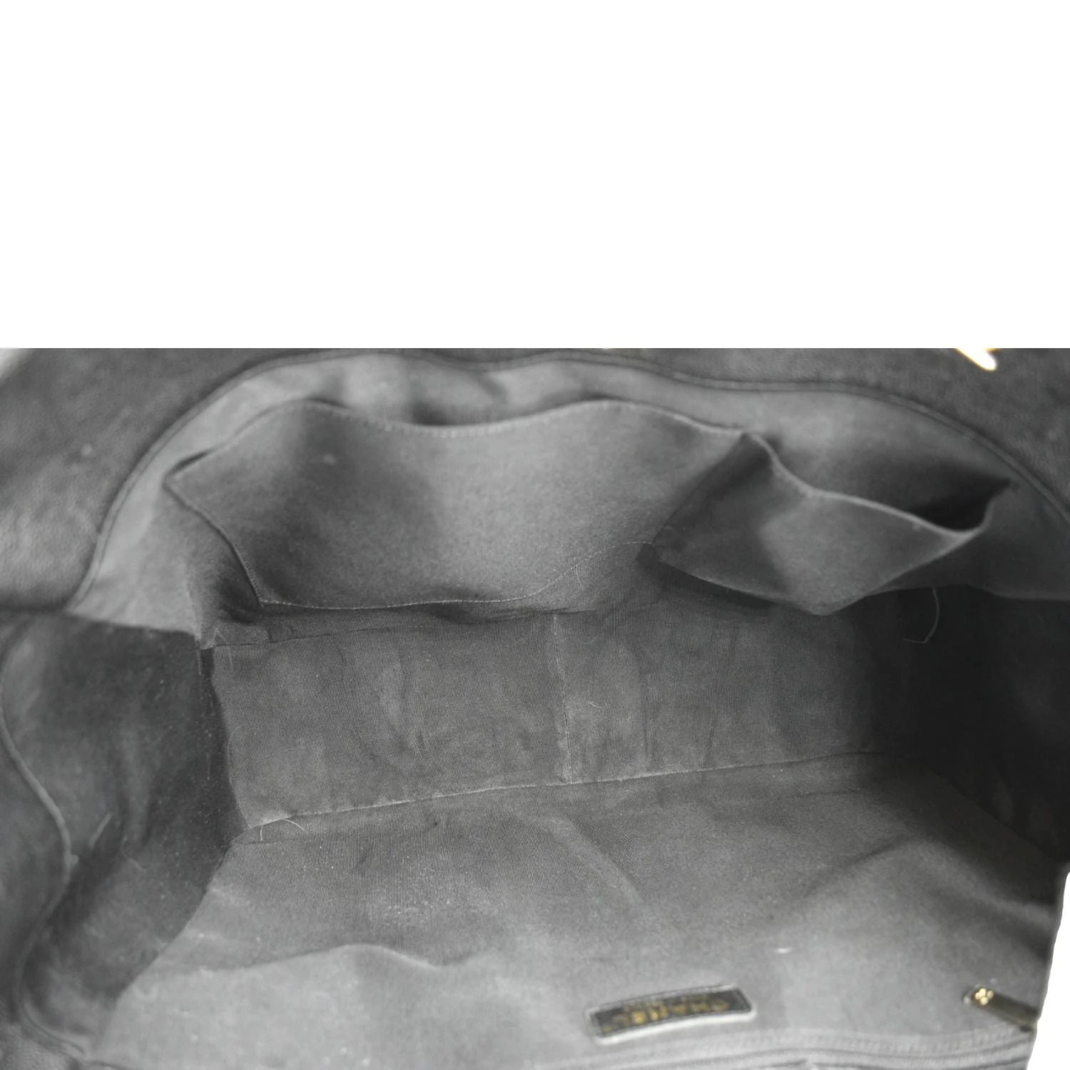 CHANEL Large CC Quilted Leather Tote Shoulder Bag Black - Image 11