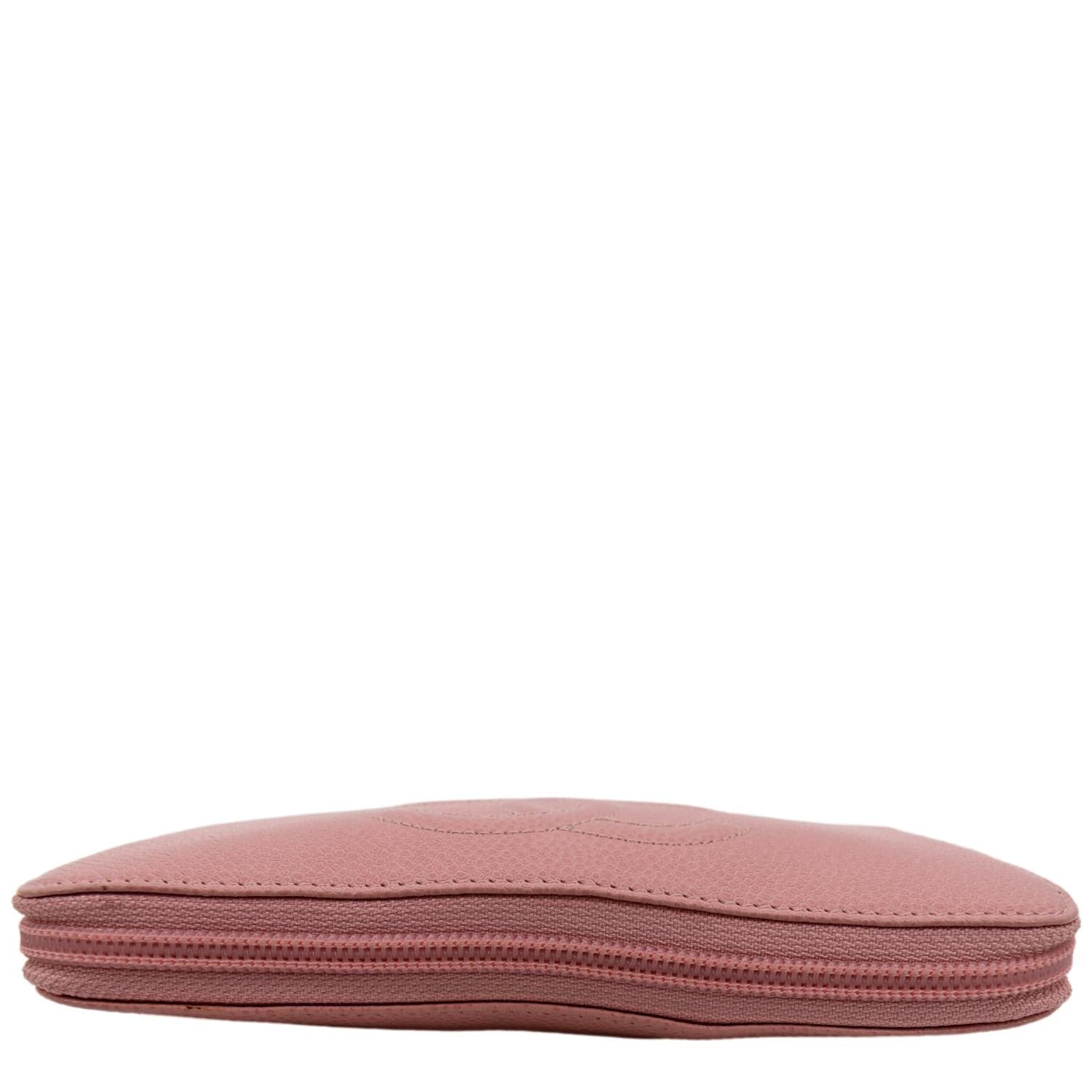 CHANEL CC Timeless Caviar Zip Around Wallet Pink - Image 3