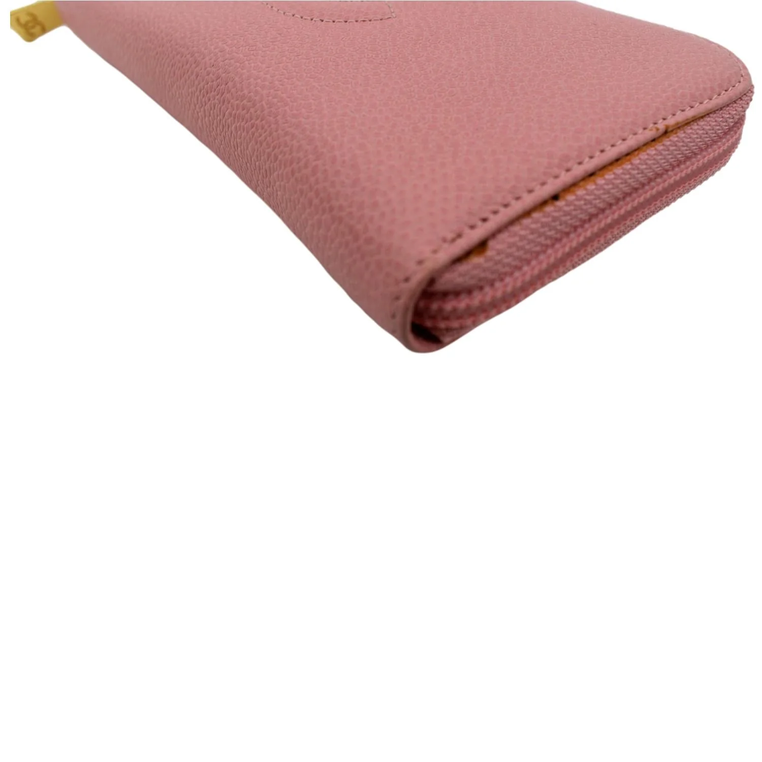 CHANEL CC Timeless Caviar Zip Around Wallet Pink - Image 7