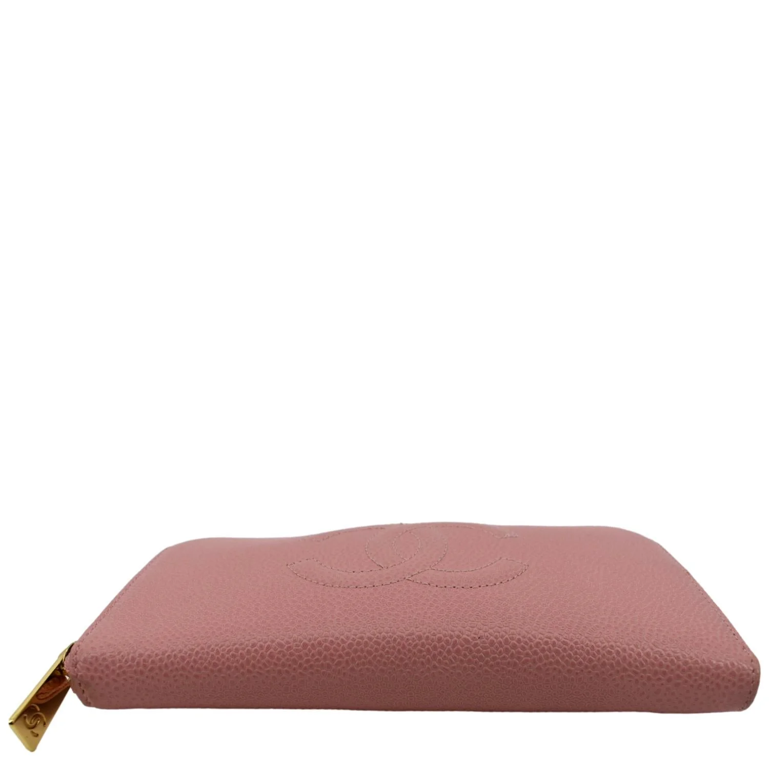 CHANEL CC Timeless Caviar Zip Around Wallet Pink - Image 8