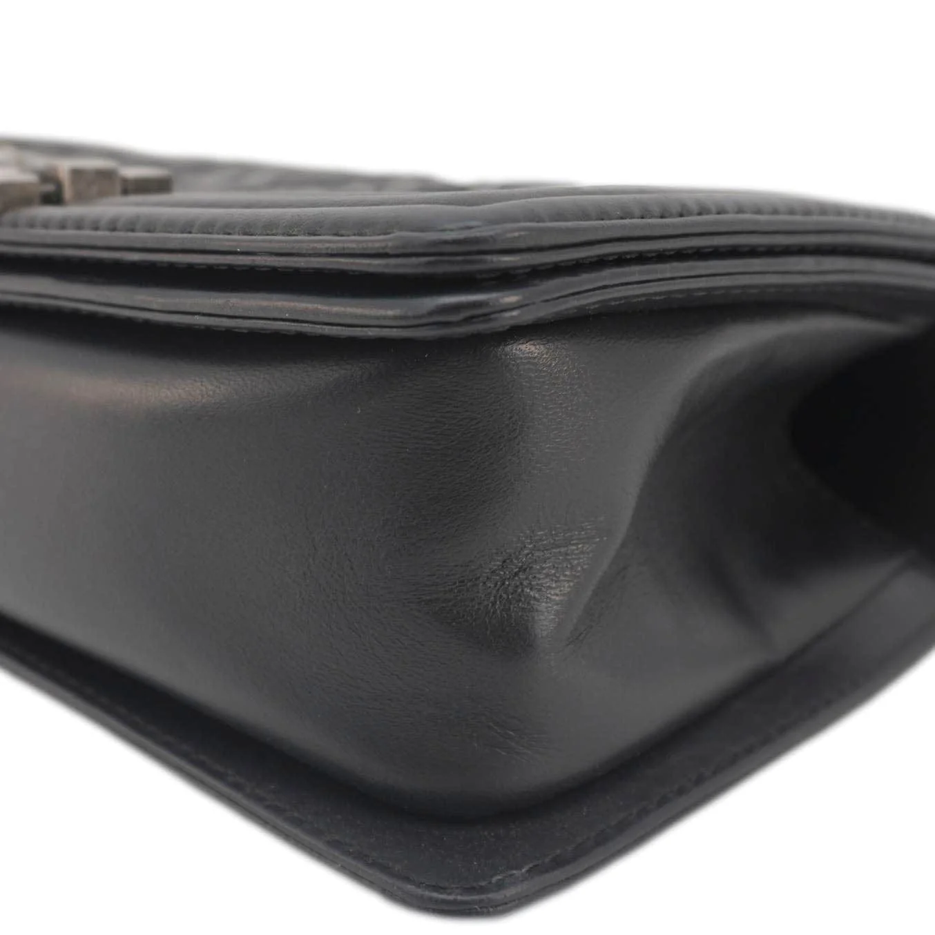 CHANEL Celtic Boy Flap Leather Shoulder Bag Black - Image 9