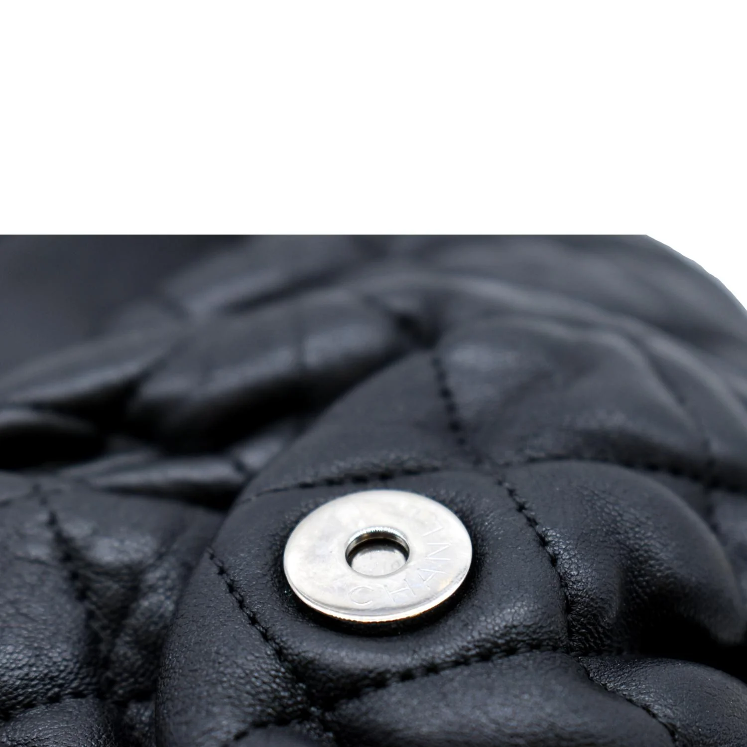 CHANEL CC Chain Around Flap Quilted Leather Crossbody Bag Black - Image 12