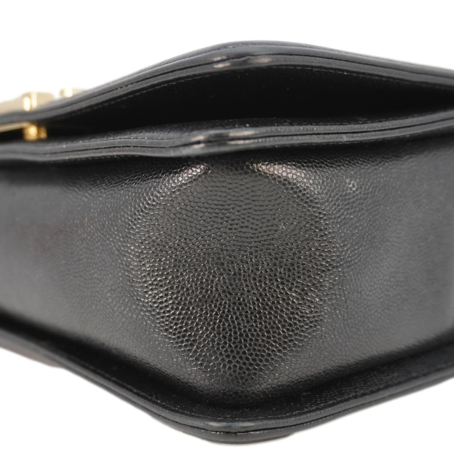 CHANEL Boy Flap Chevron Leather Shoulder Bag Black - Image 11
