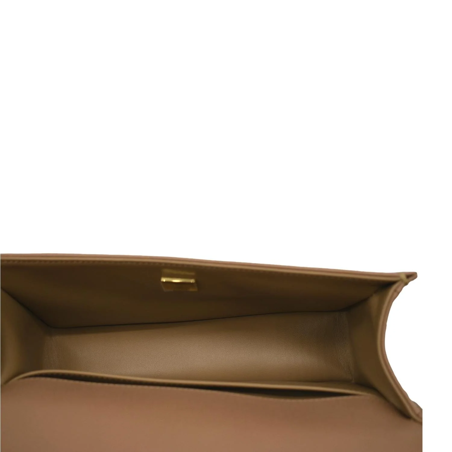 CHANEL Medium Boy Flap Chevron Caviar Leather Crossbody Bag Beige - Image 11