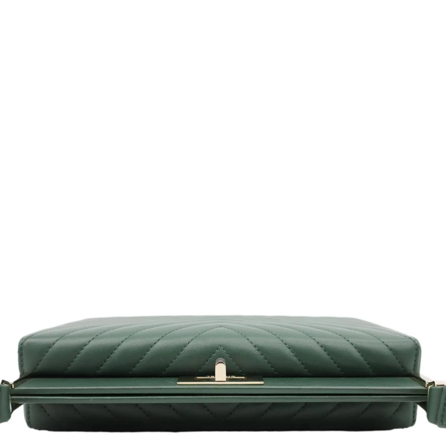 CHANEL Reissue Box Chevron Lambskin Leather Clutch Bag Green - Image 3