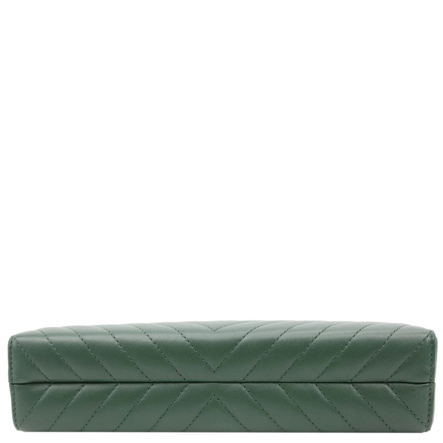 CHANEL Reissue Box Chevron Lambskin Leather Clutch Bag Green - Image 9