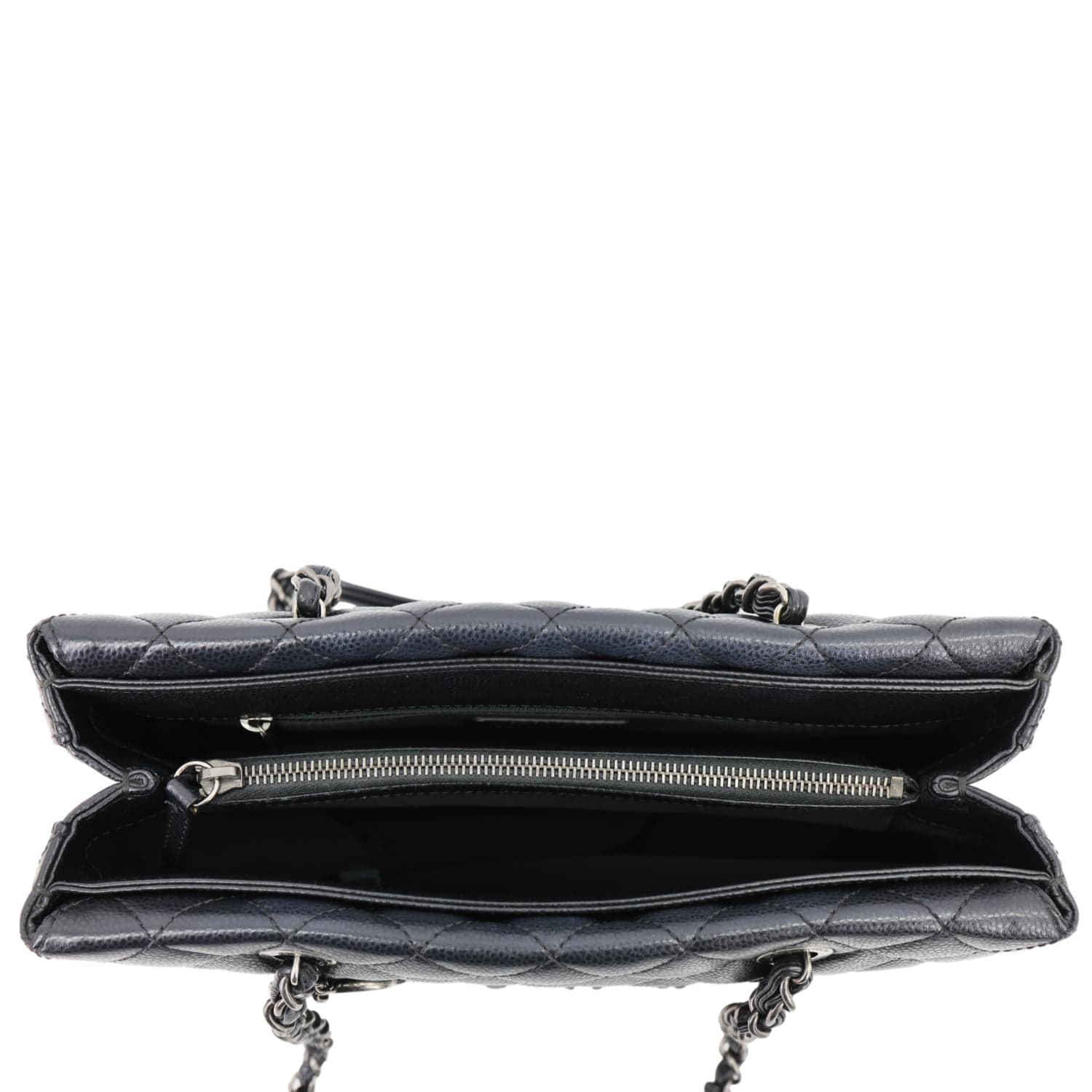 CHANEL City Rock Quilted Caviar Leather Shopping Tote Bag Black - Image 6