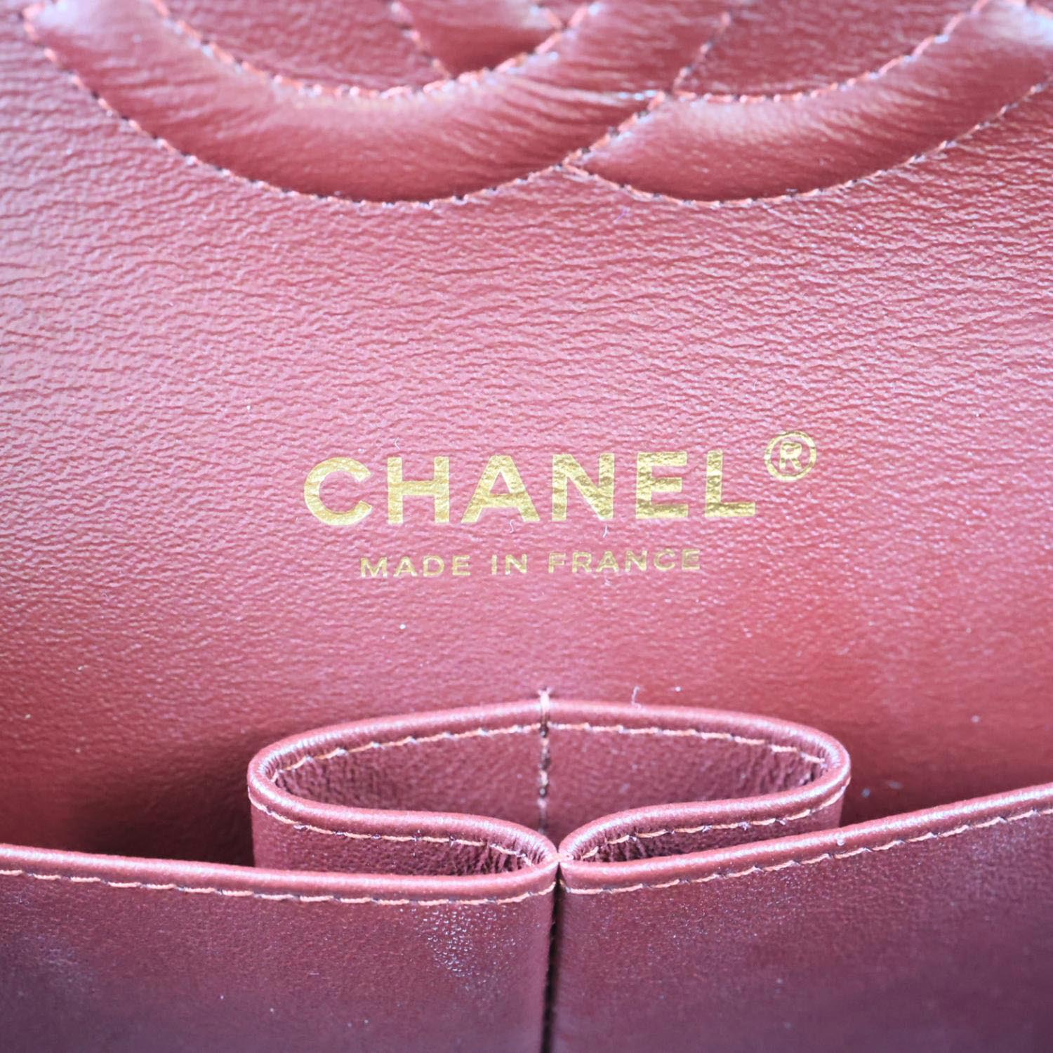 CHANEL Classic Double Flap Medium Quilted Caviar Leather Shoulder Bag Black - Image 11