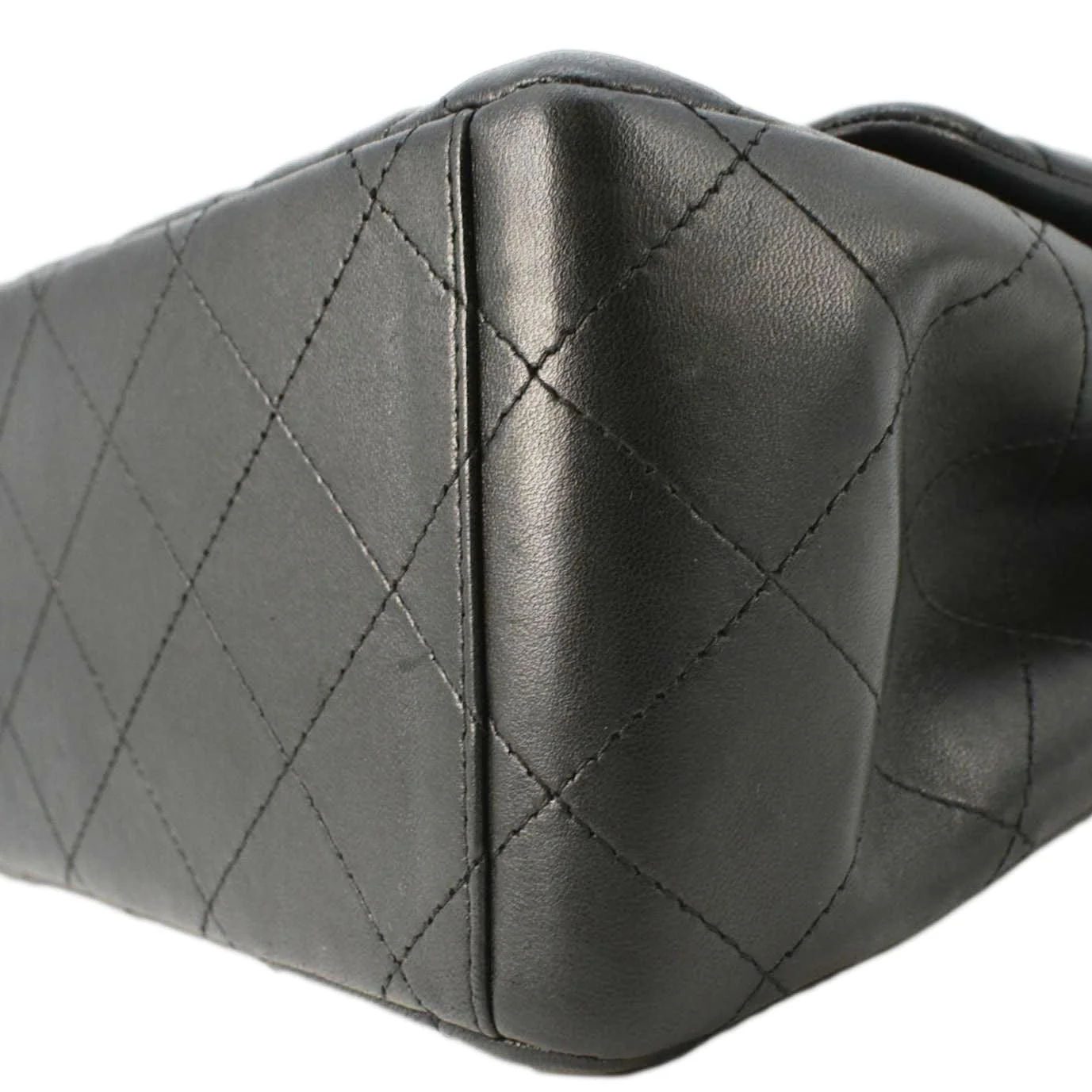 CHANEL Classic Maxi Double Flap Quilted Leather Crossbody Bag Black - Image 8