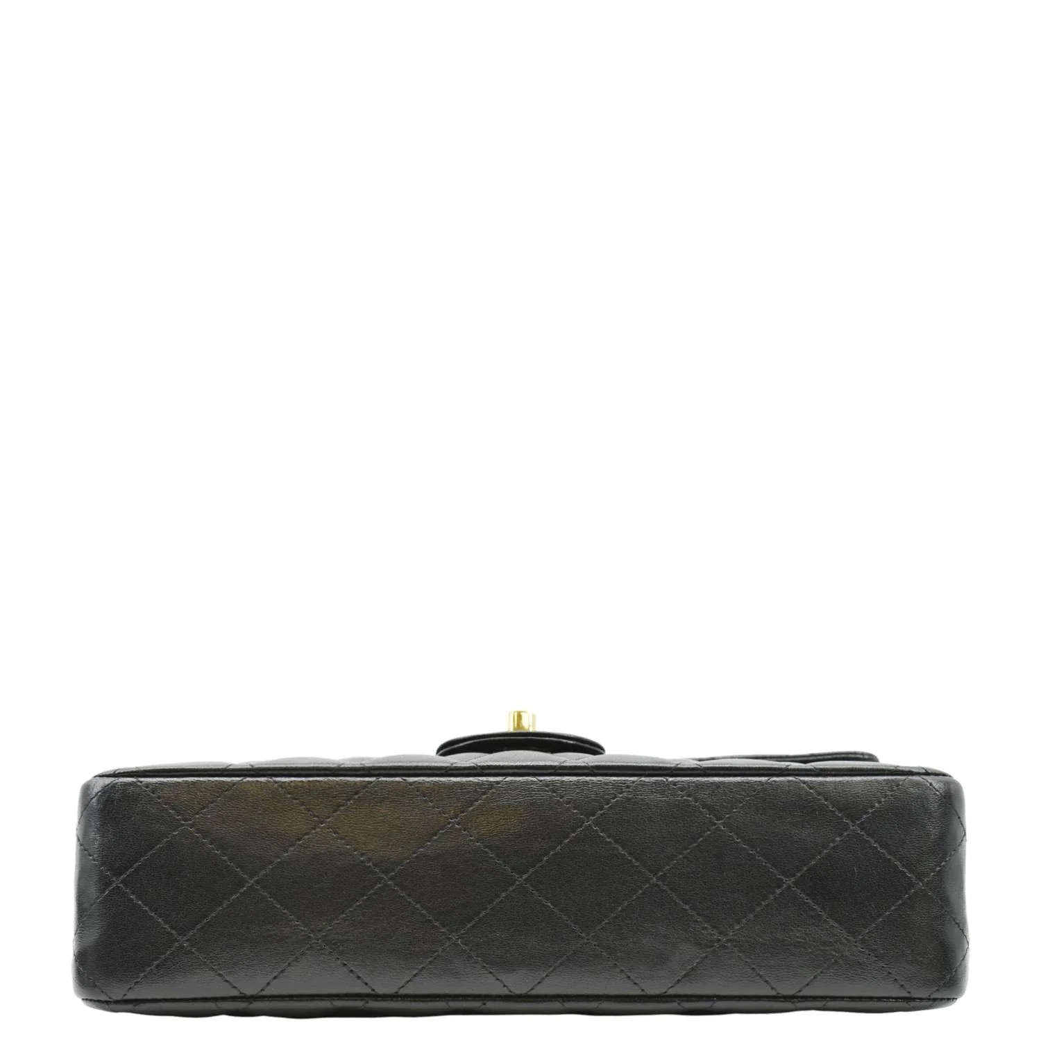 CHANEL Classic Medium Double Flap Quilted Leather Shoulder Bag Black - Image 10
