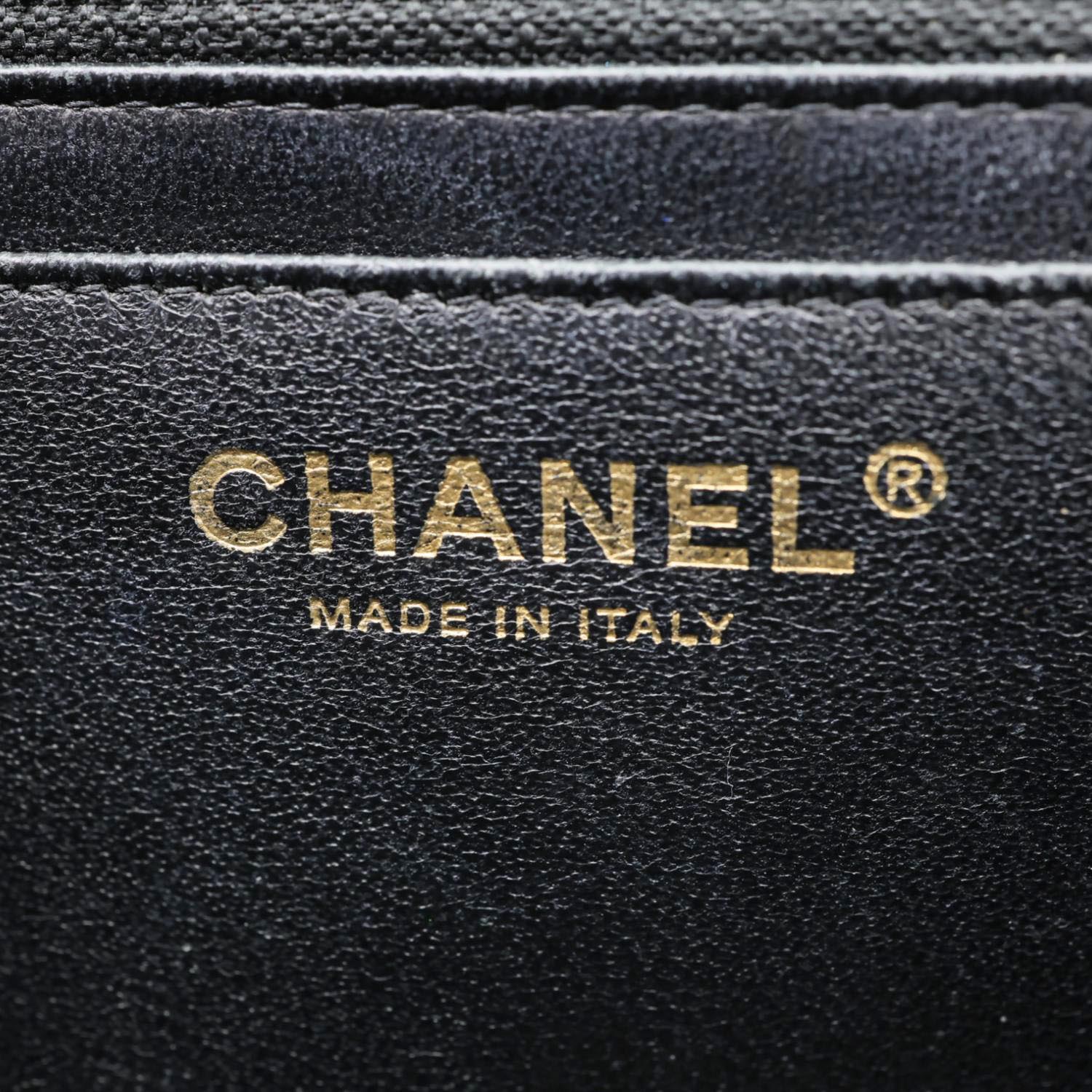 CHANEL Classic Flap Quilted Caviar Leather Shoulder Bag Black - Image 15