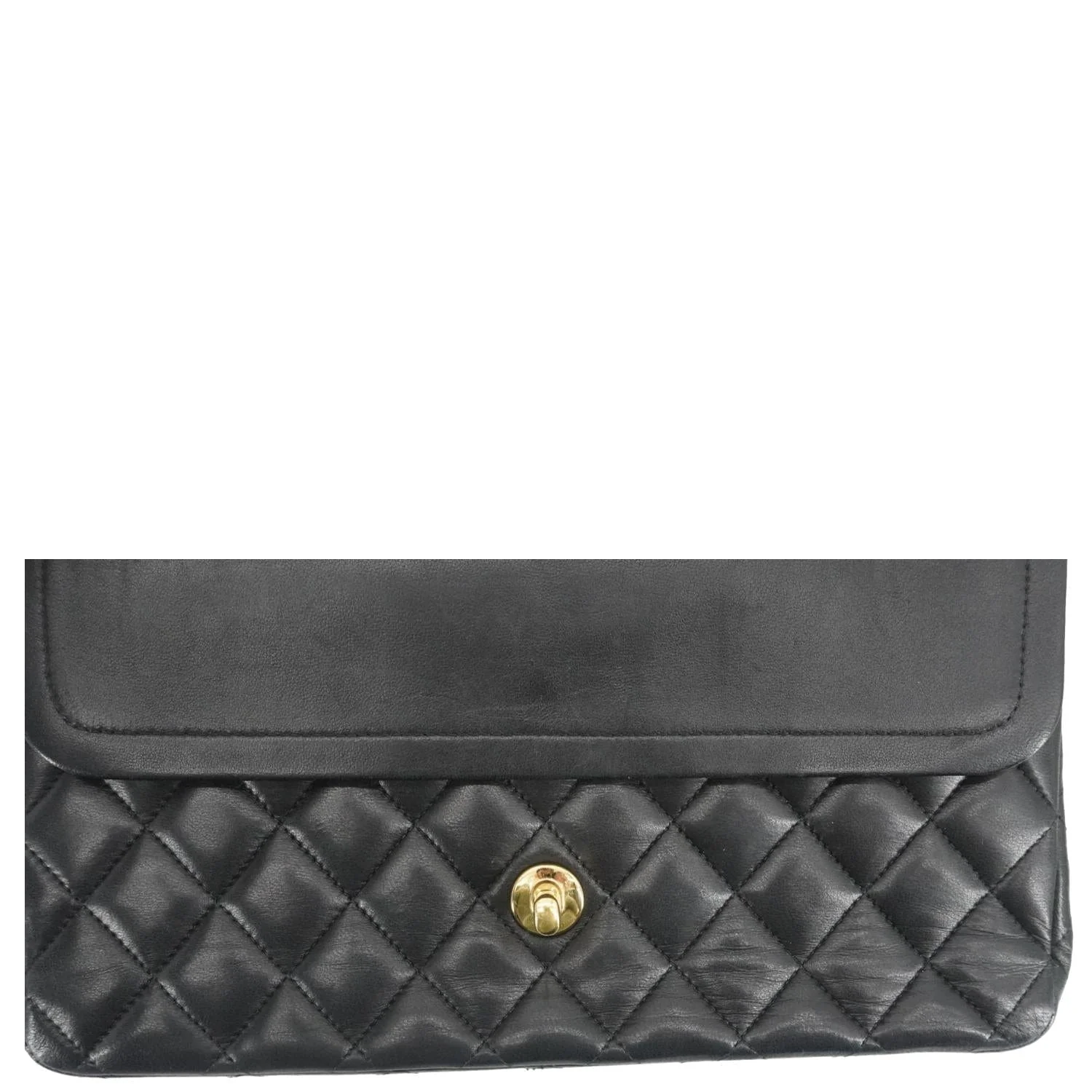 CHANEL Classic Double Flap Quilted Leather Crossbody Bag Black - Image 11