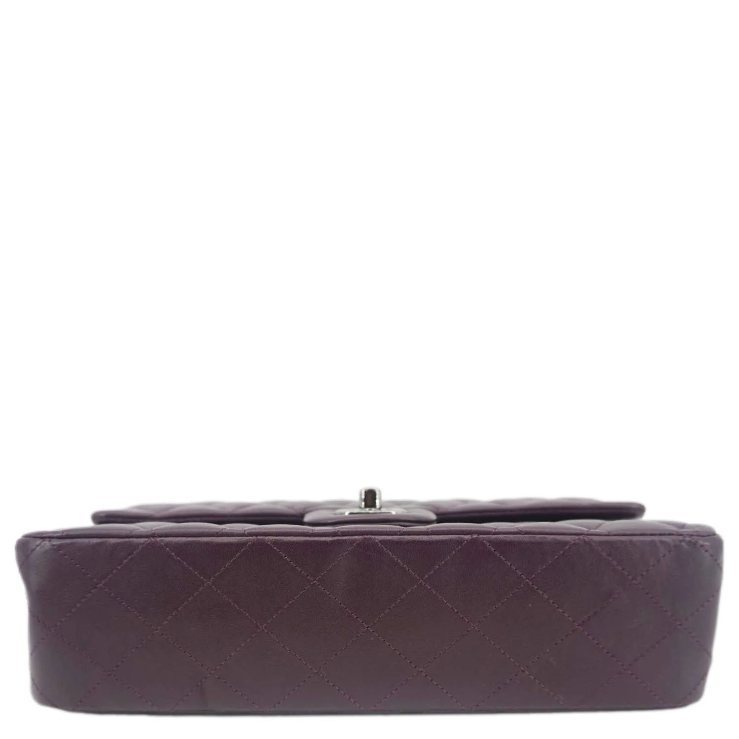 CHANEL Classic Flap Medium Quilted Leather Shoulder Bag Purple - Image 5