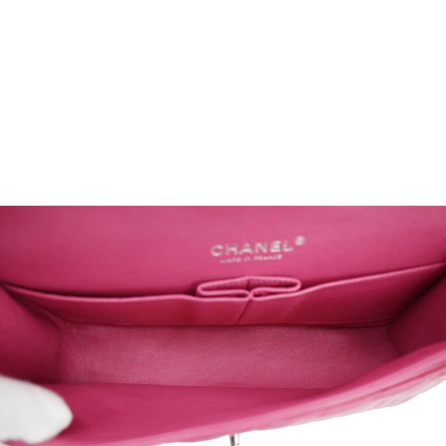 CHANEL Classic Double Flap Quilted Leather Shoulder Bag Rose Pink - Image 11
