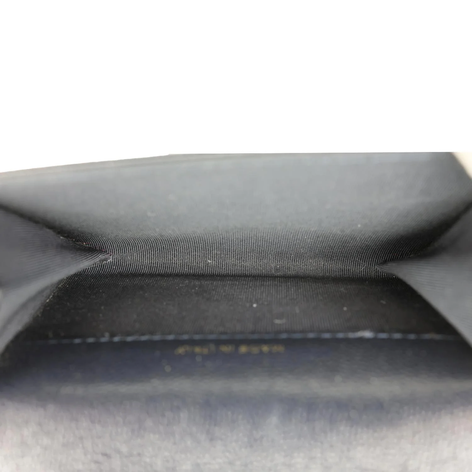 CHANEL Classic Flap Quilted Caviar Leather Card Holder Wallet Navy Blue - Image 11