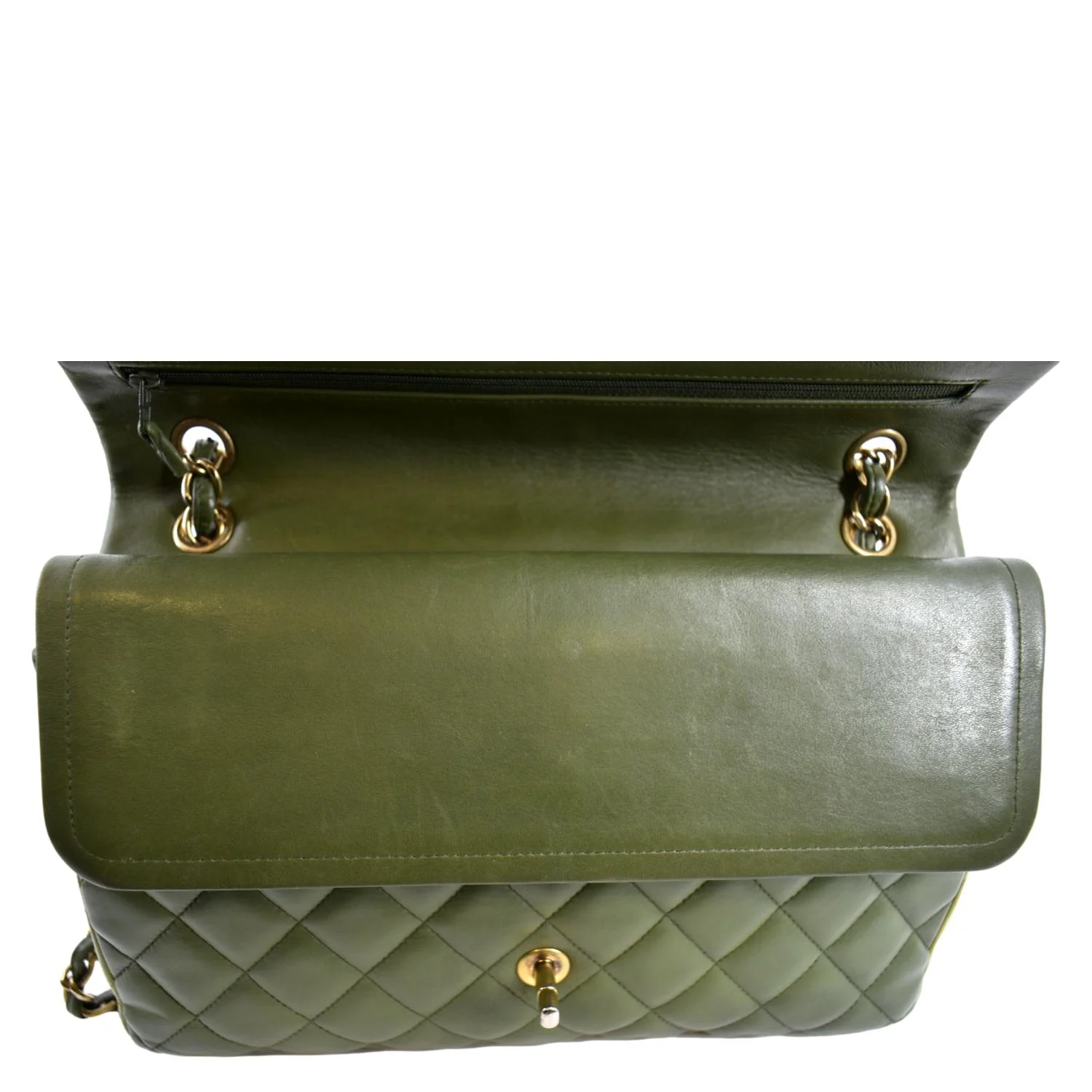 CHANEL Classic Jumbo Double Flap Quilted Leather Shoulder Bag Black - Image 12