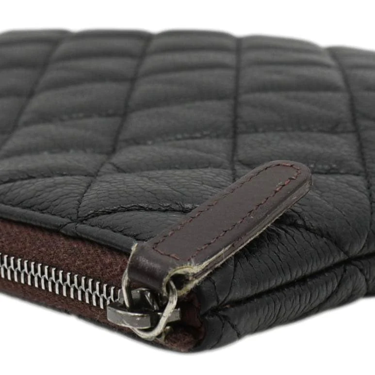 CHANEL Classic O-Case Caviar Leather Zip Pouch Black - Image 6