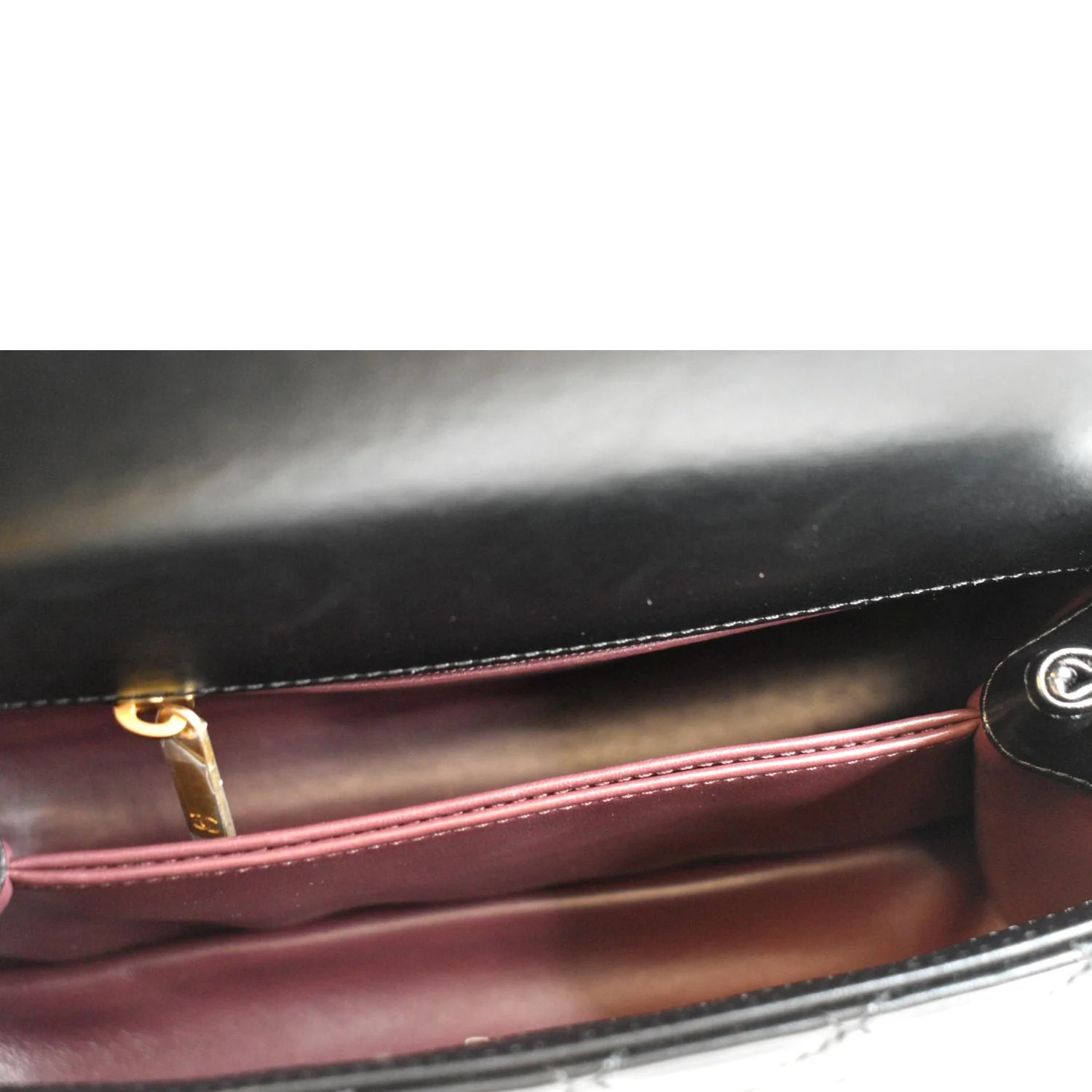 CHANEL Coco Mini Top Metal Handle Lambskin Leather Shoulder Bag Black - Image 11
