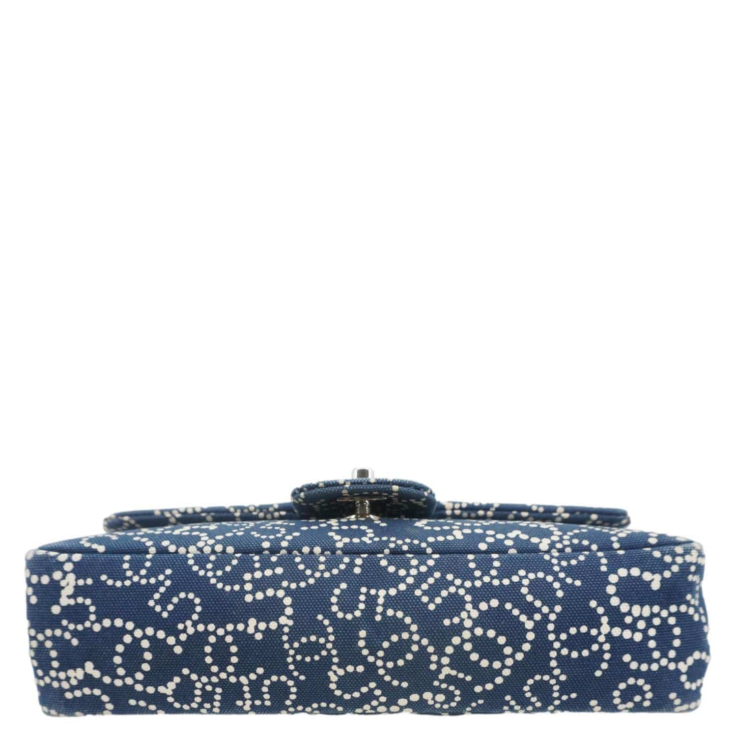 CHANEL Coco Mark No 5 Icon Canvas Chain Shoulder Bag Navy Blue - Image 10