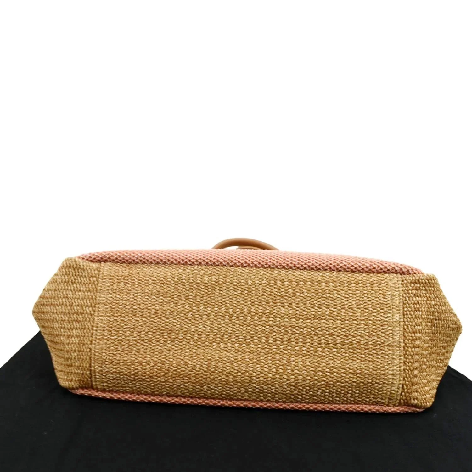 CHANEL Deauville Large Raffia Shopping Tote Bag Pink - Image 9